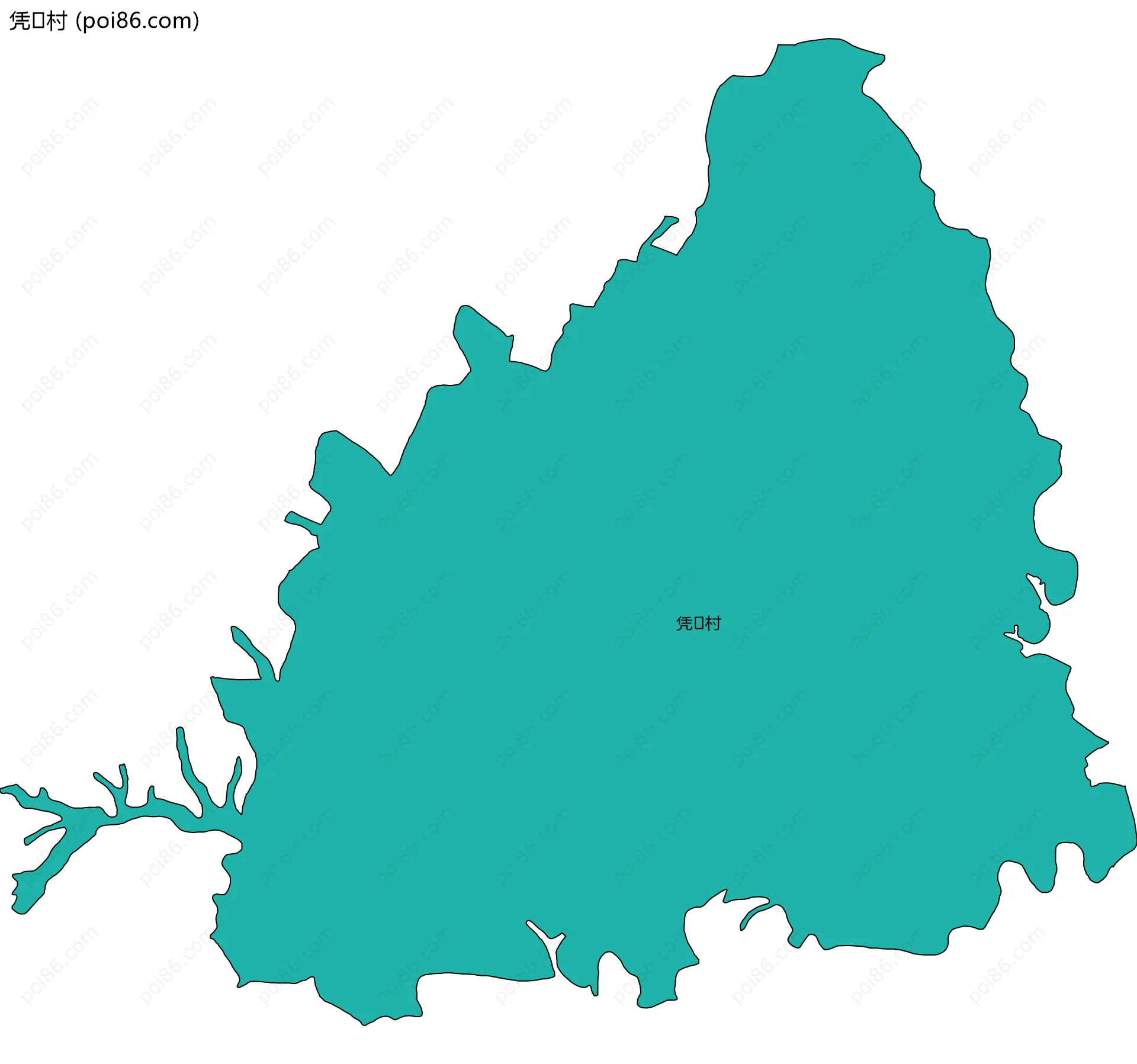 凭村边界地图