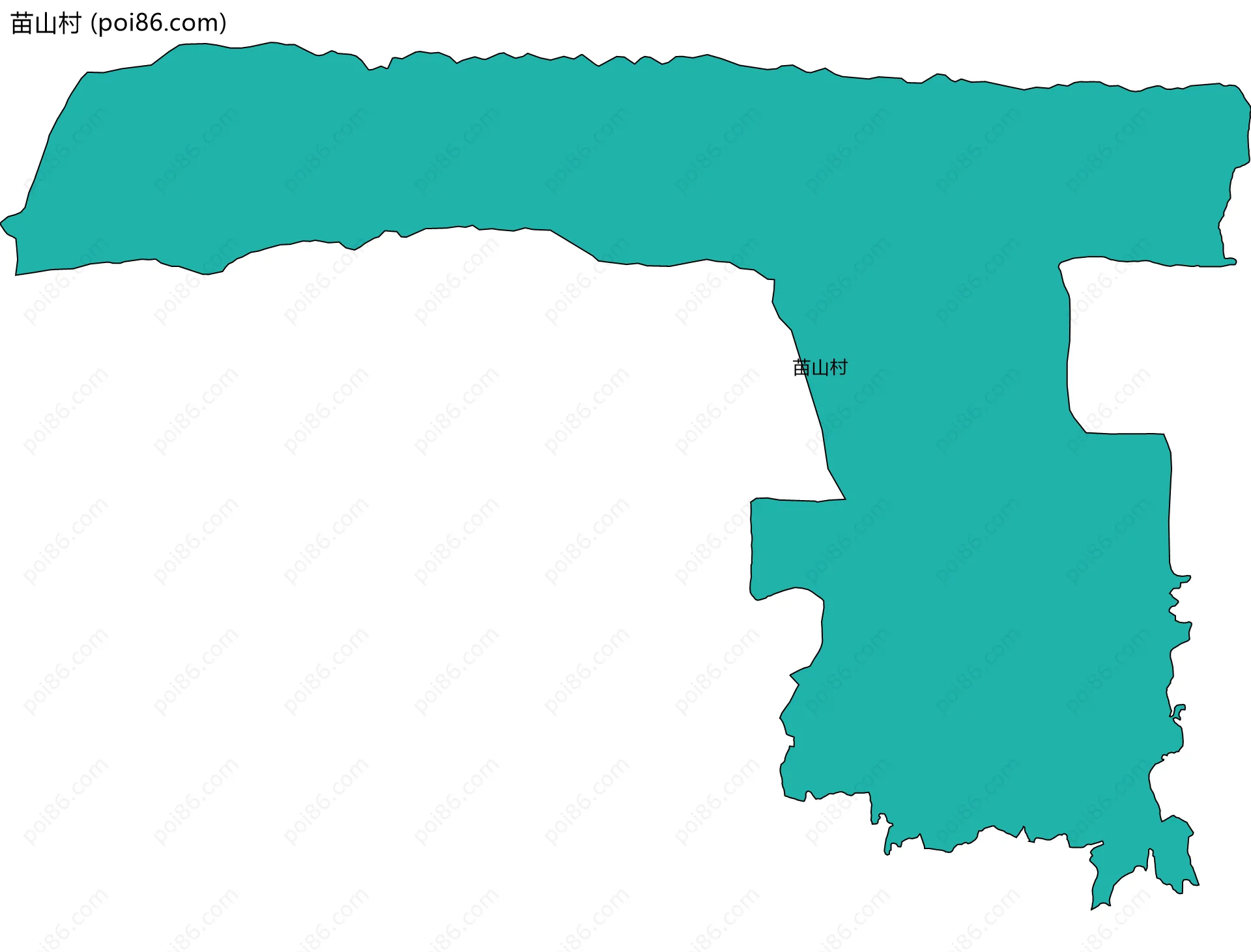 苗山村边界地图