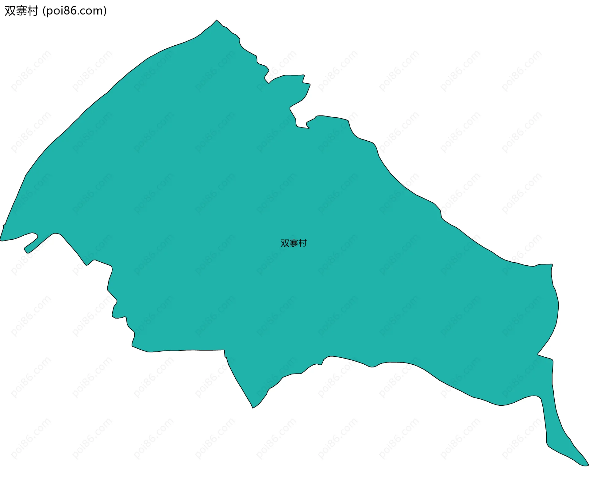 双寨村边界地图