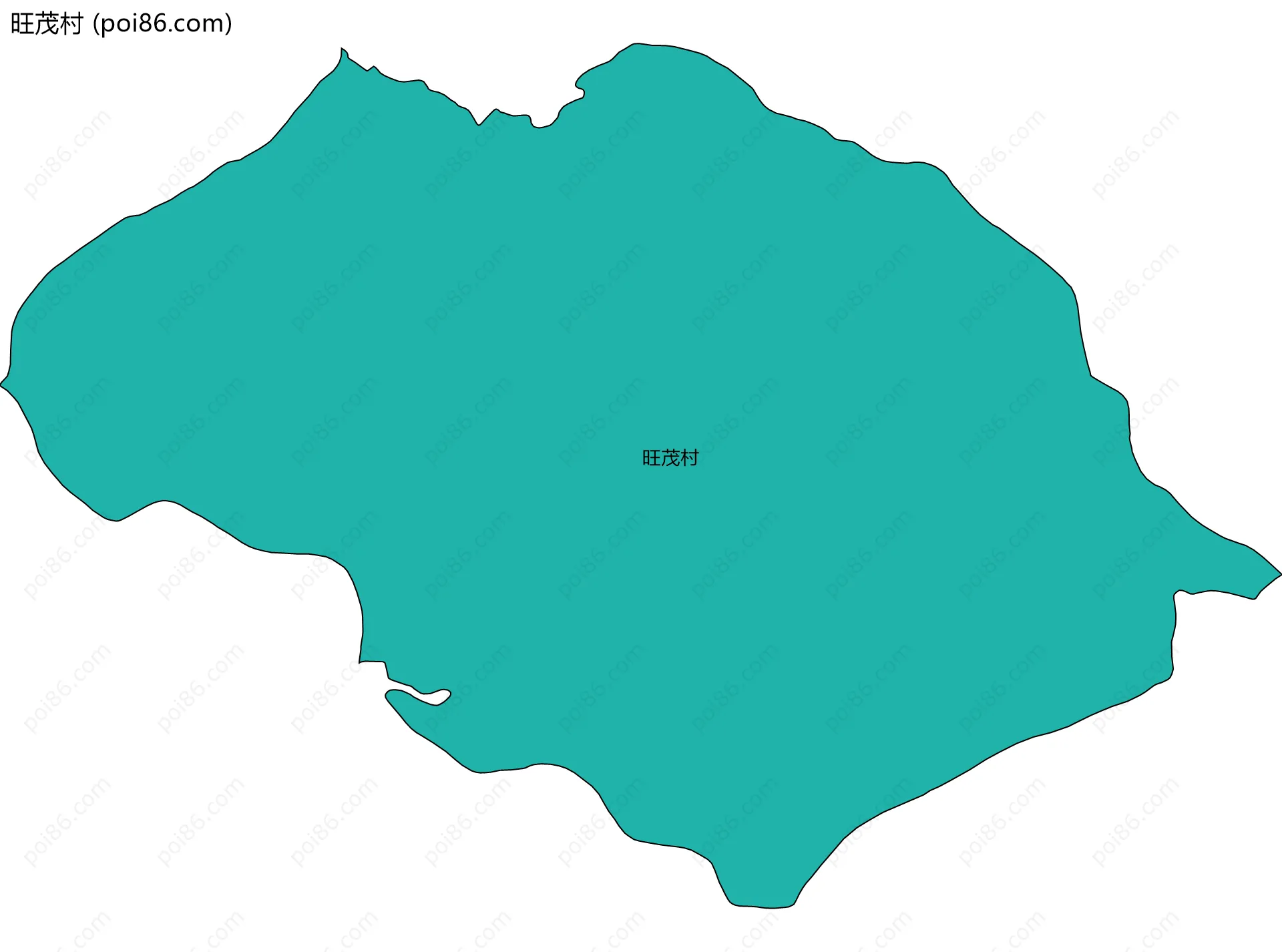 旺茂村边界地图