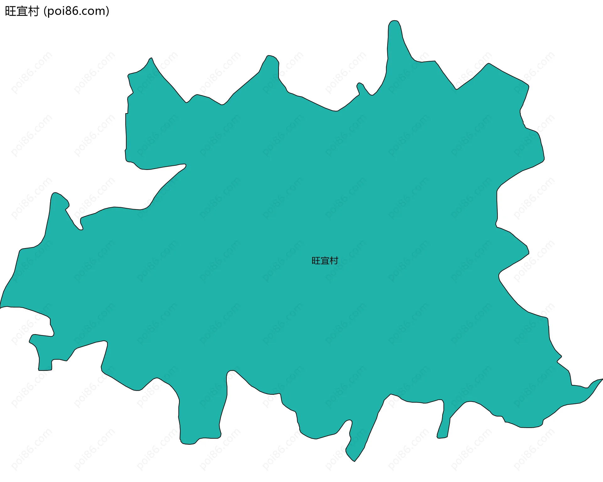 旺宜村边界地图