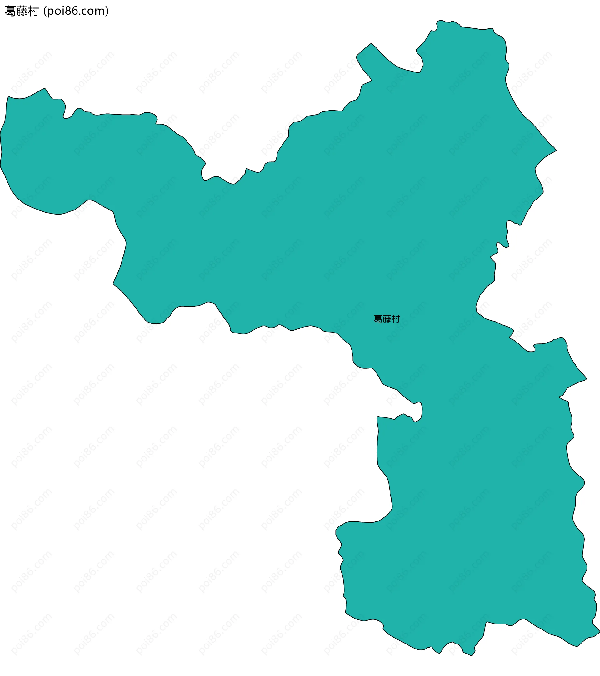 葛藤村边界地图