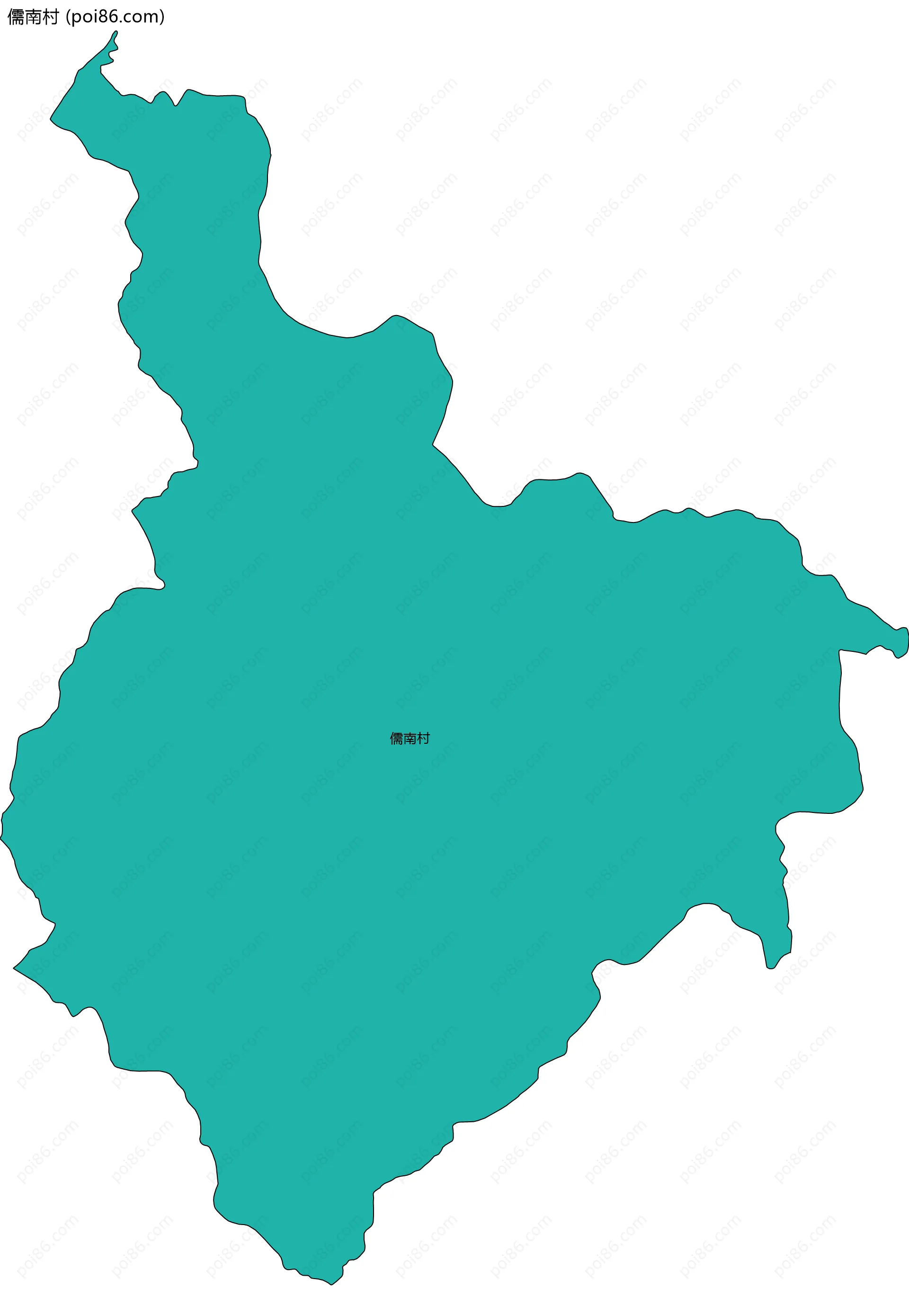 儒南村边界地图