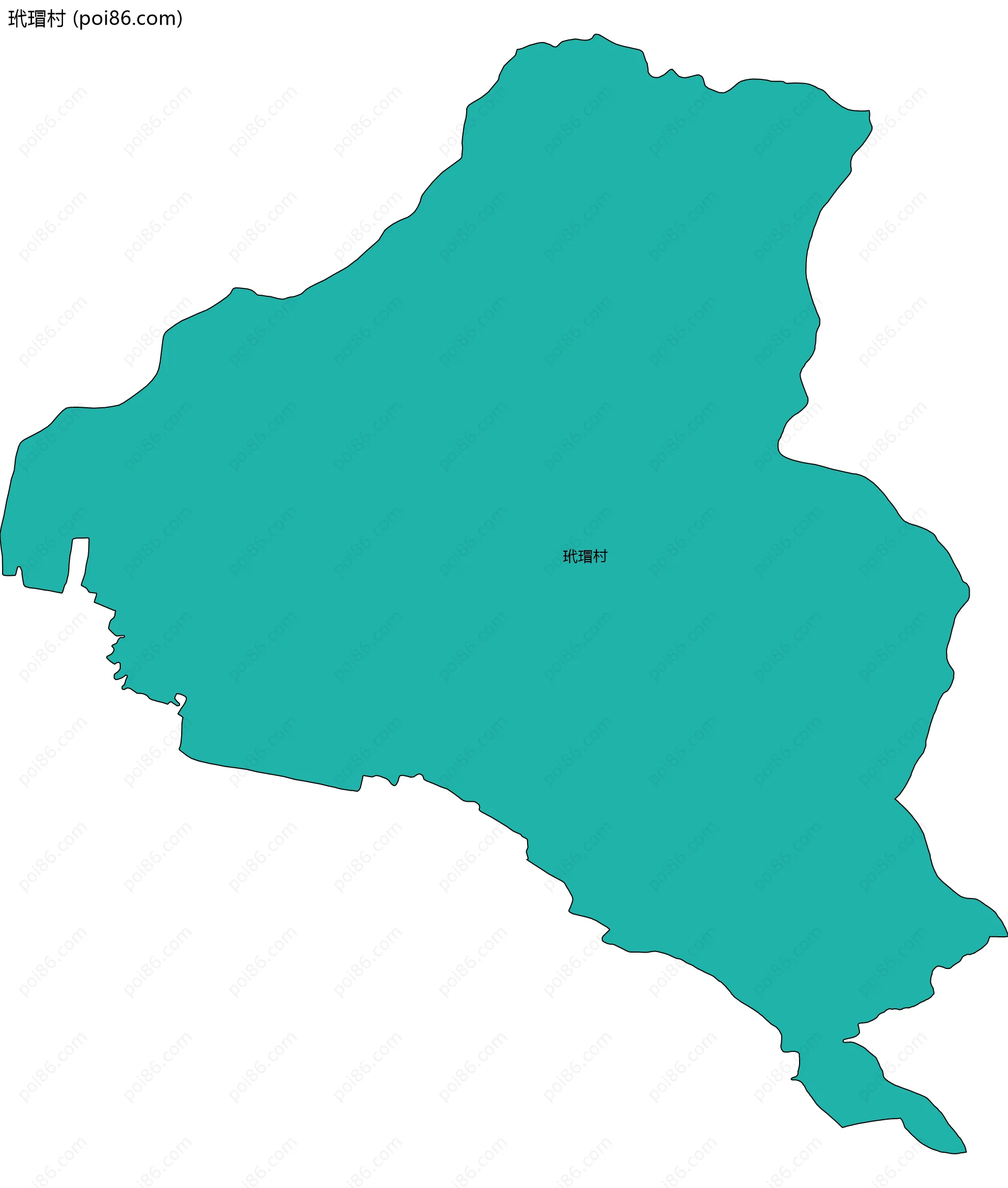 玳瑁村边界地图