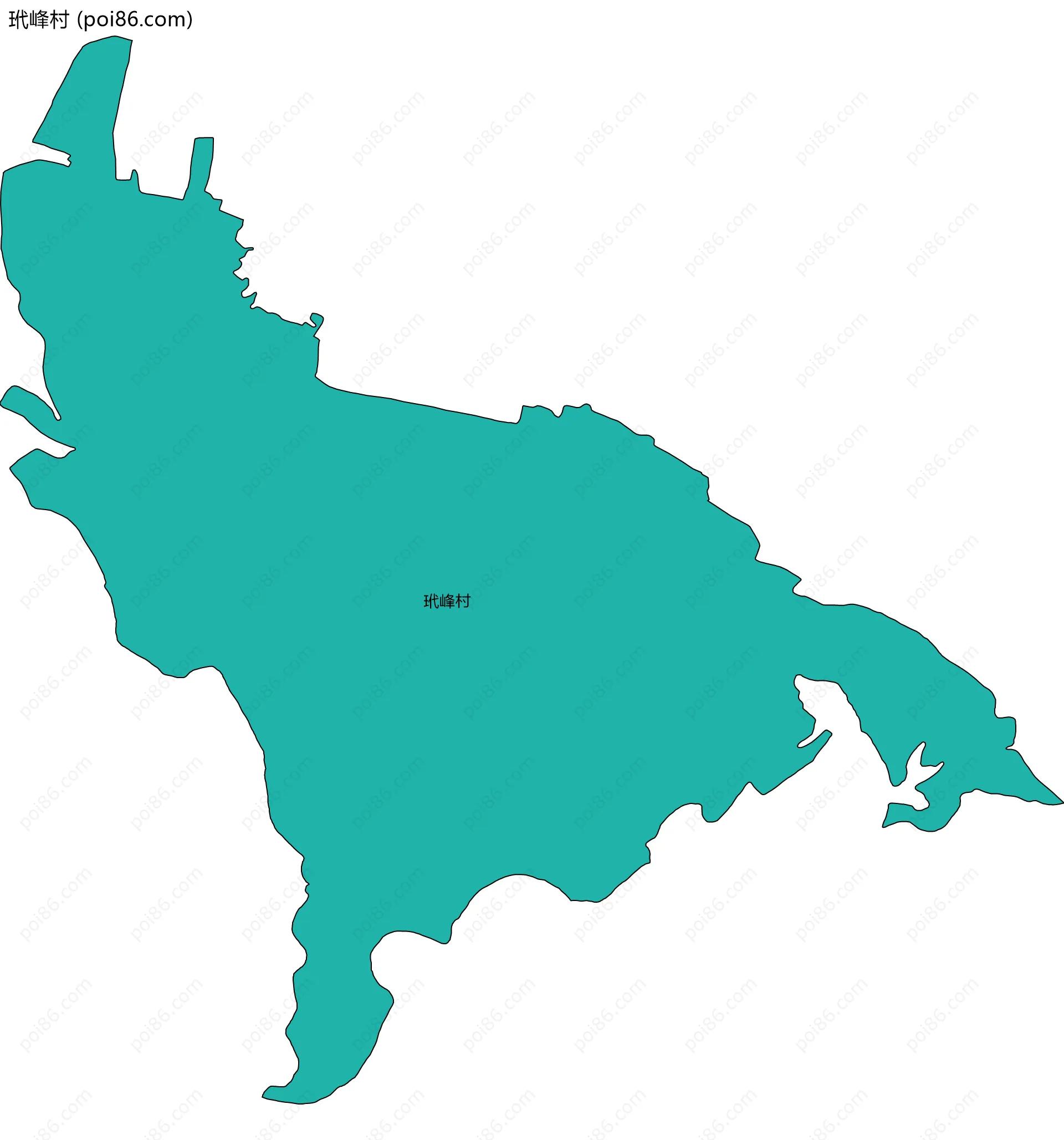 玳峰村边界地图