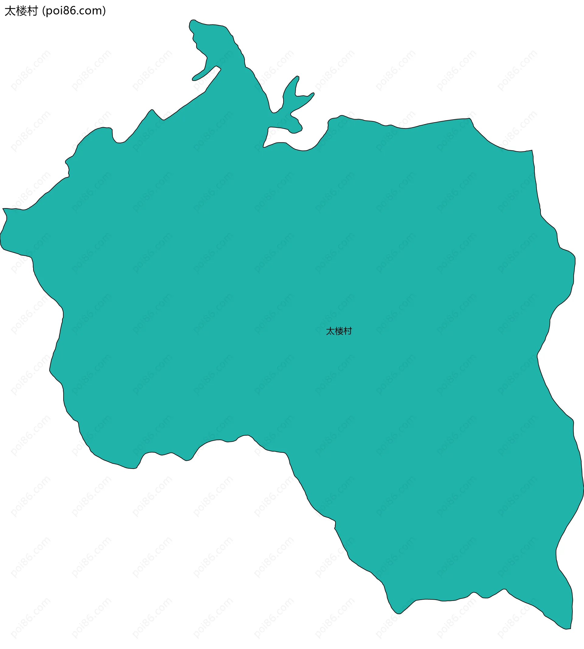 太楼村边界地图