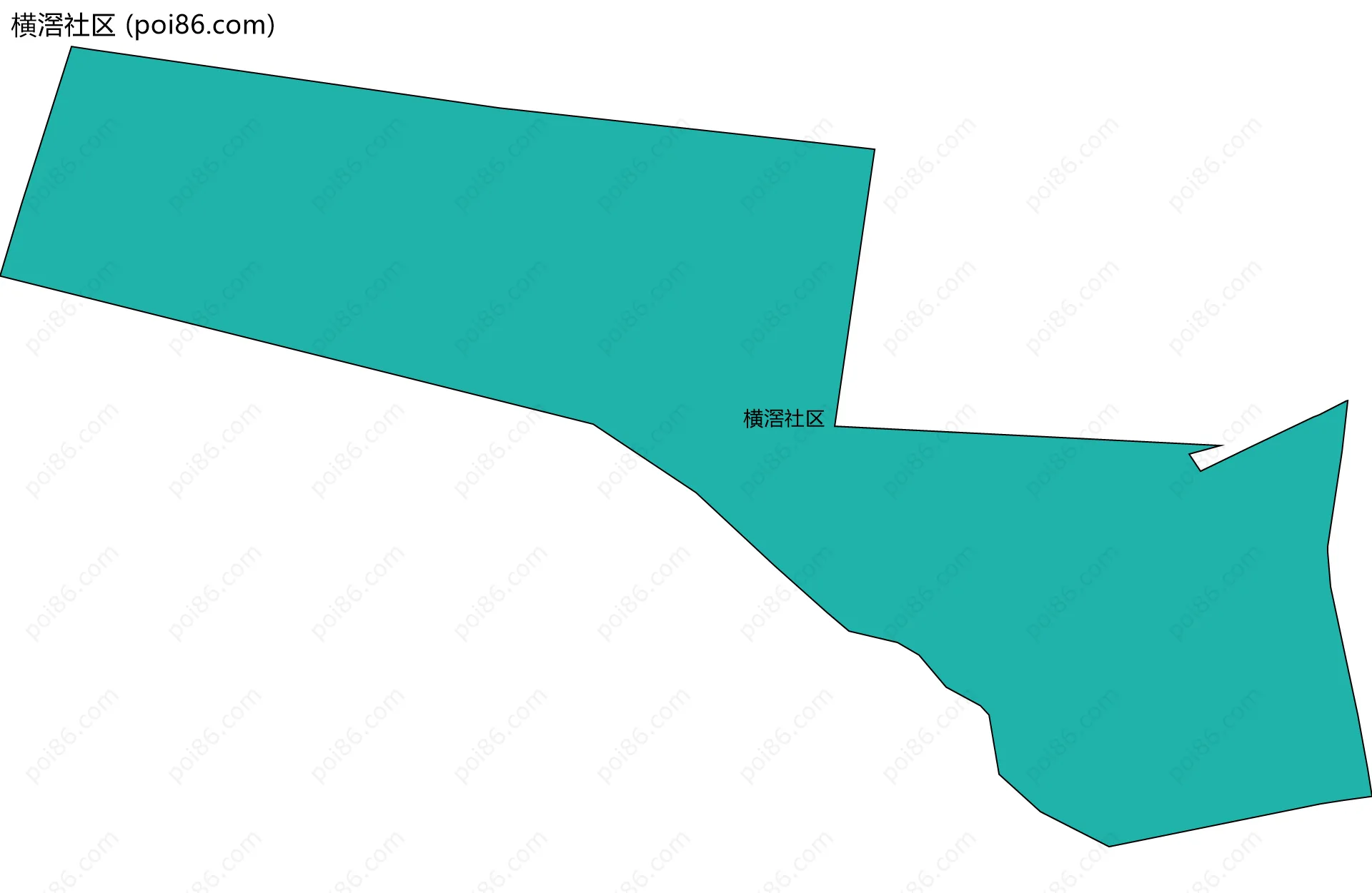 横滘社区边界地图