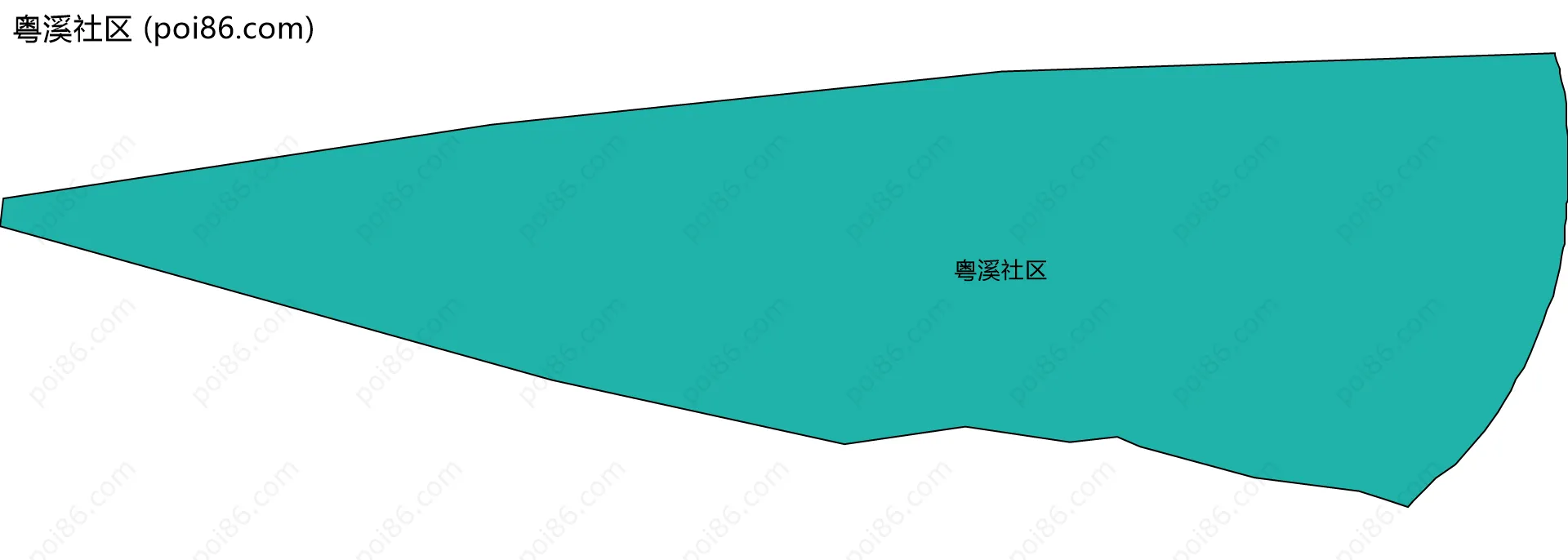 粤溪社区边界地图