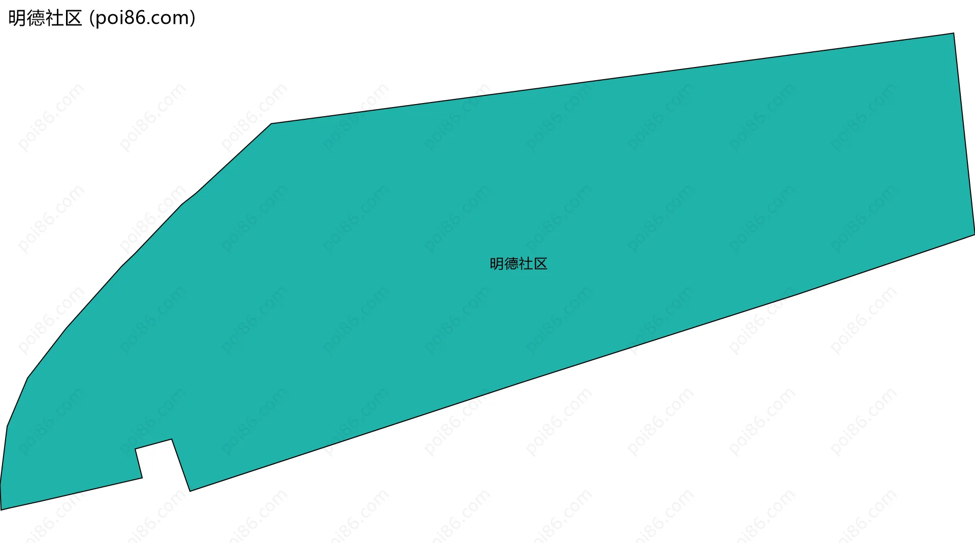 明德社区边界地图