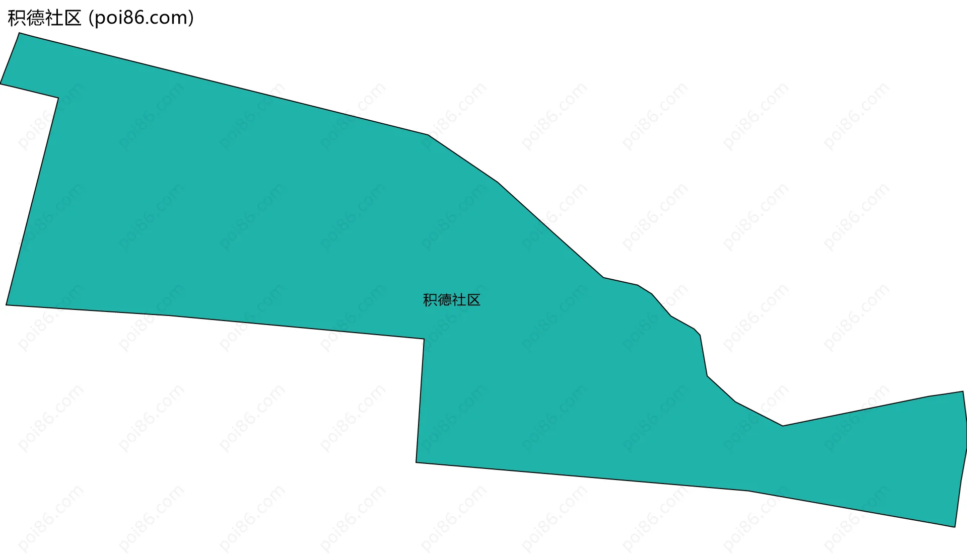 积德社区边界地图