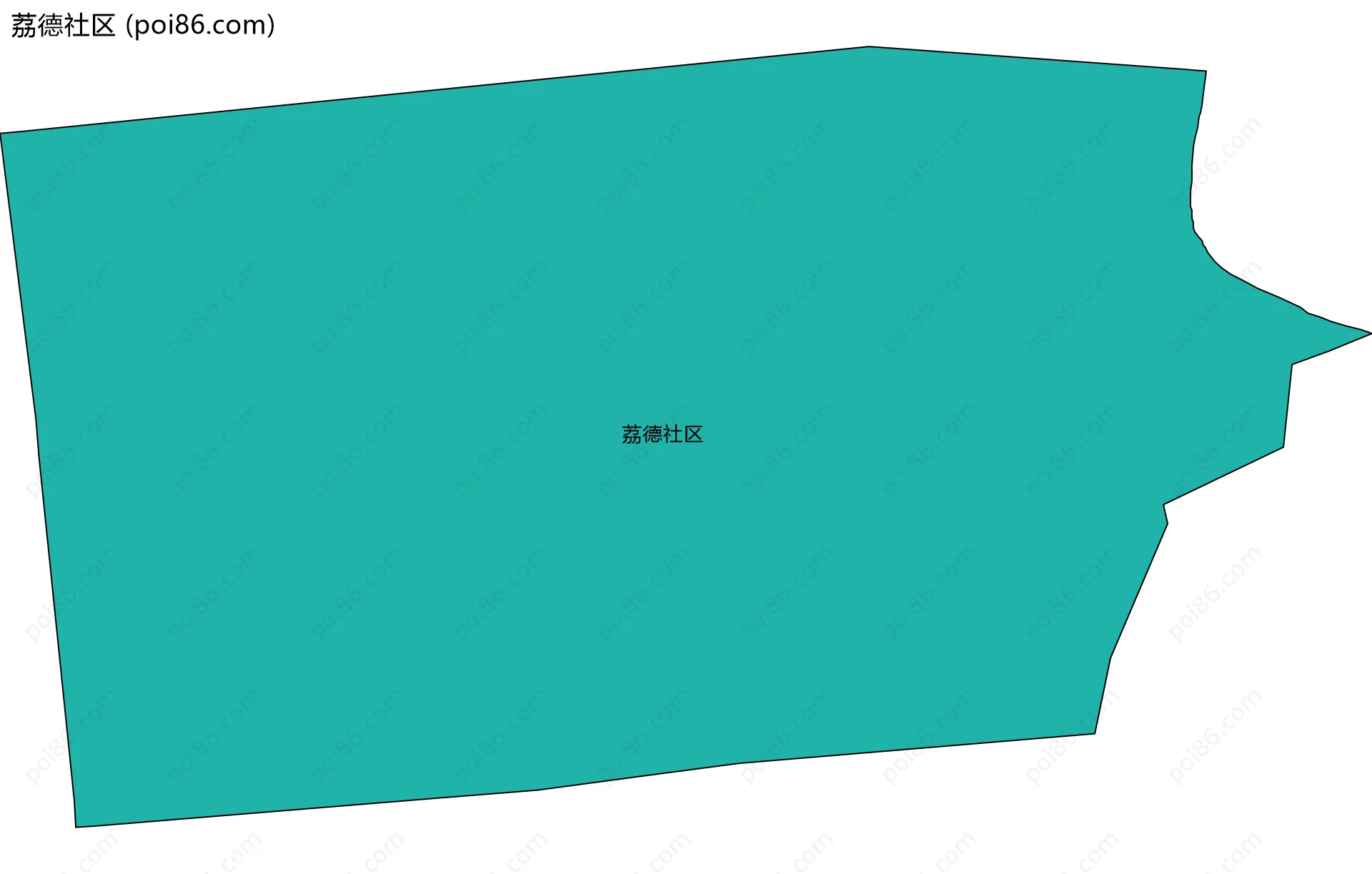 荔德社区边界地图