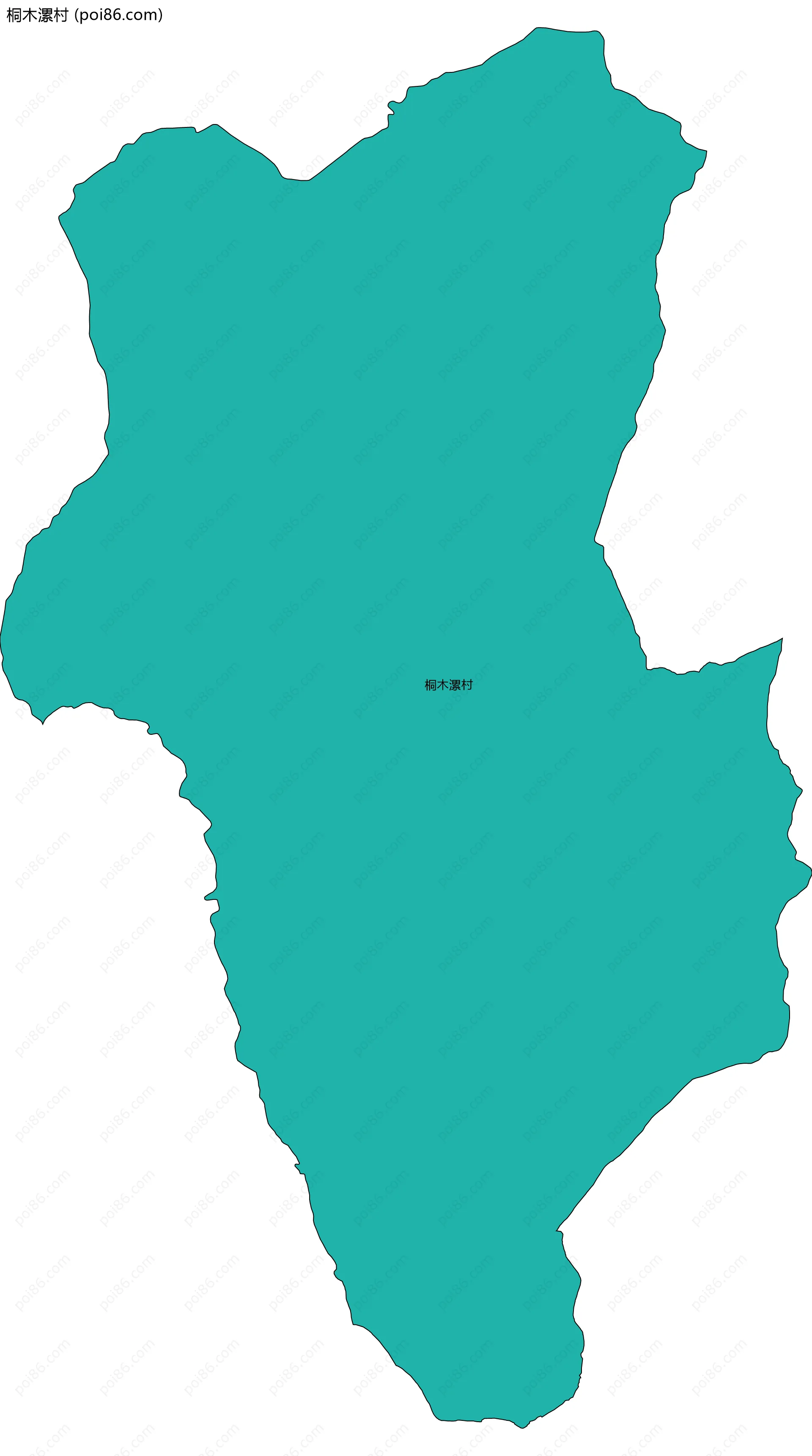 桐木漯村边界地图