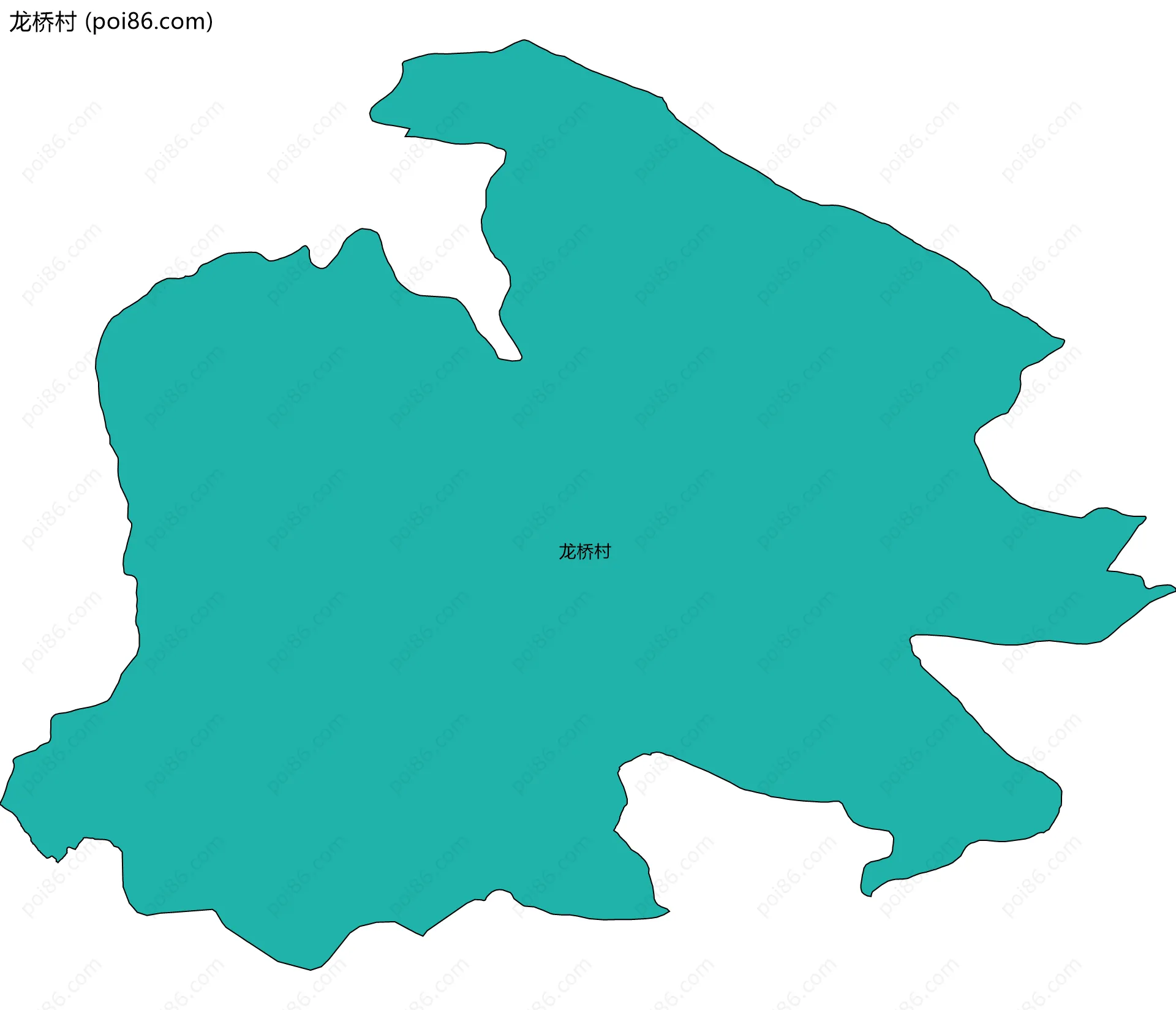 龙桥村边界地图