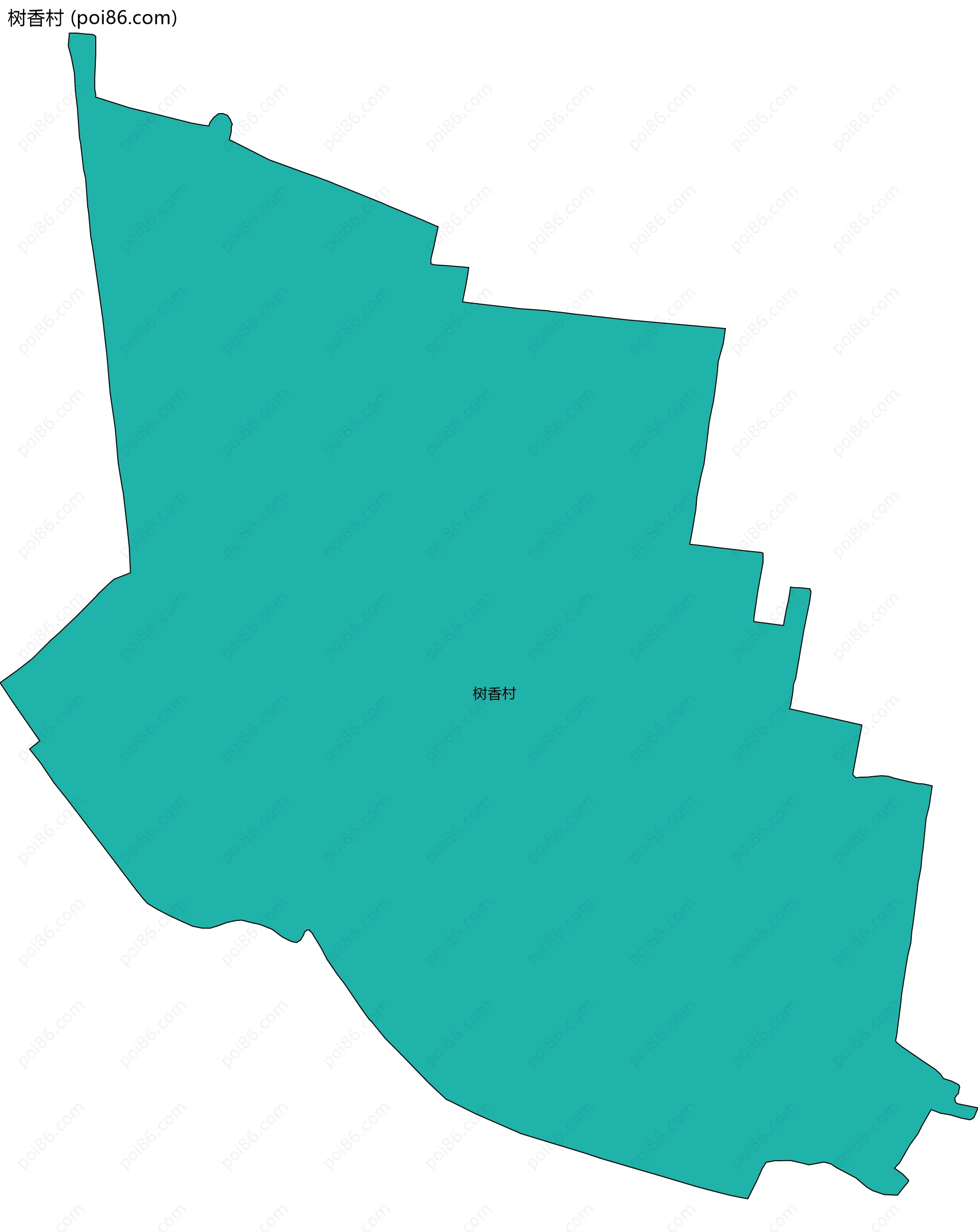 树香村边界地图