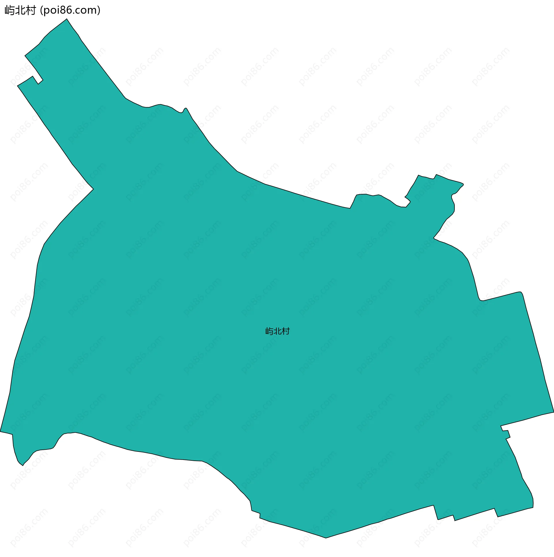 屿北村边界地图