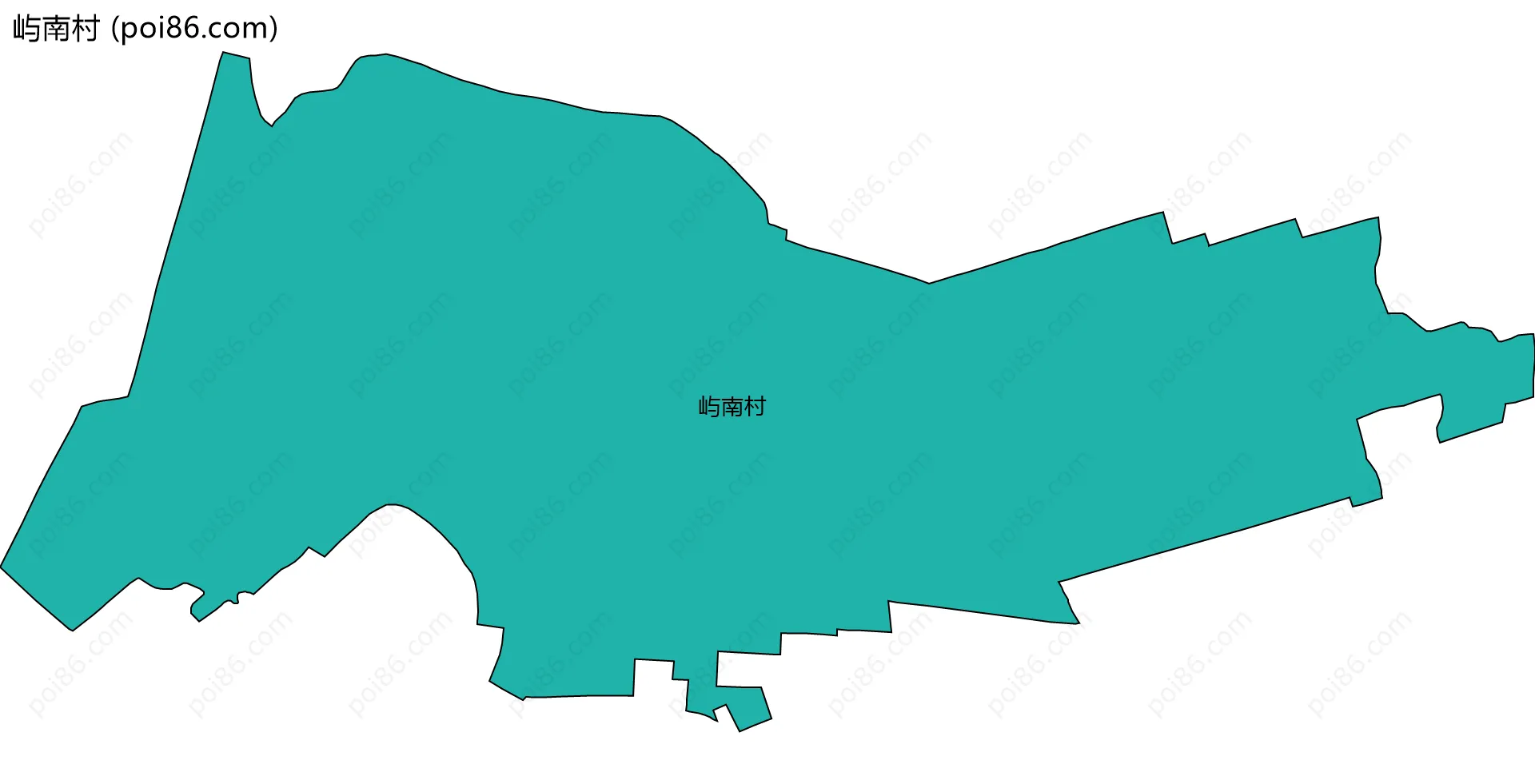 屿南村边界地图