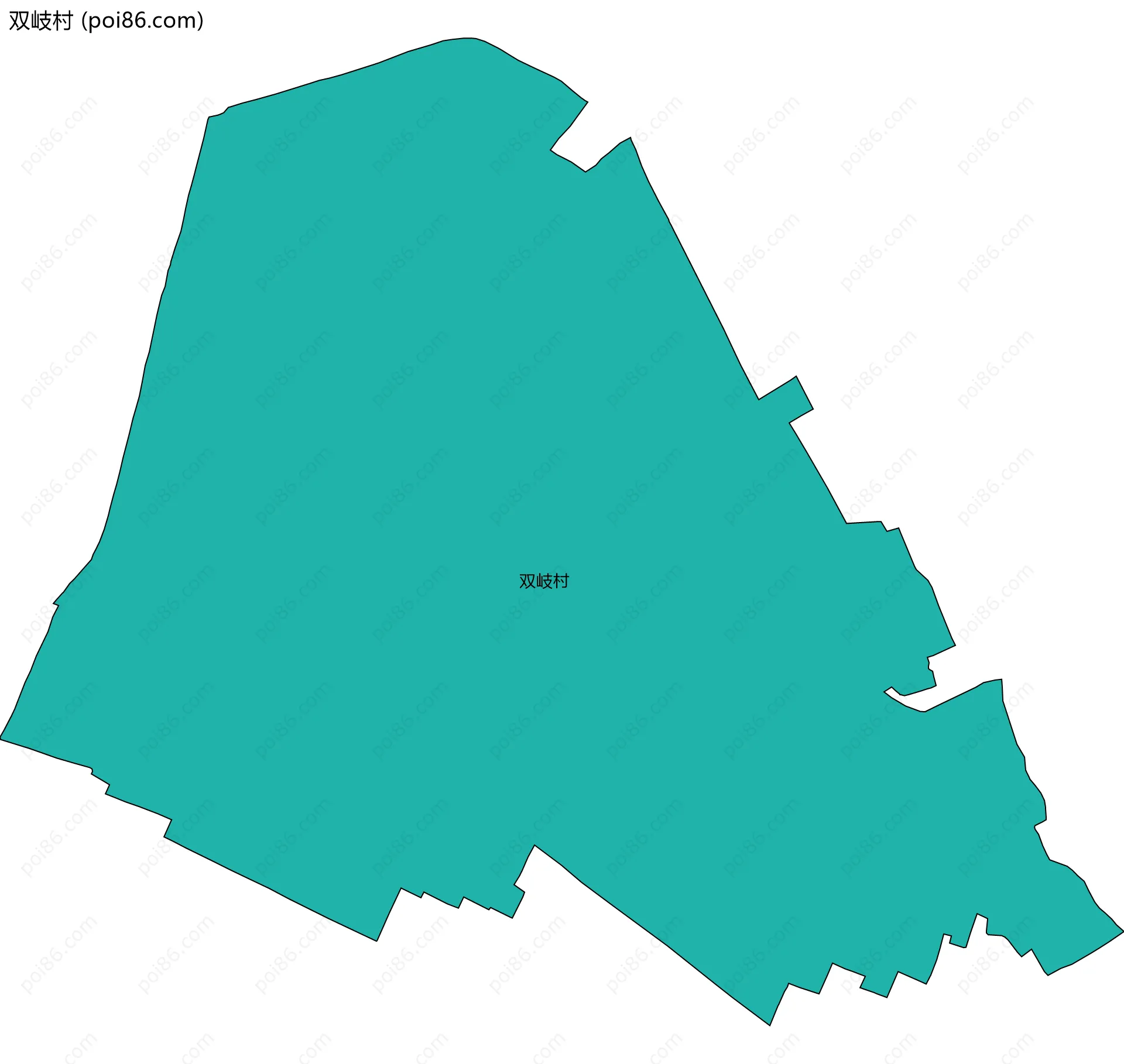 双岐村边界地图