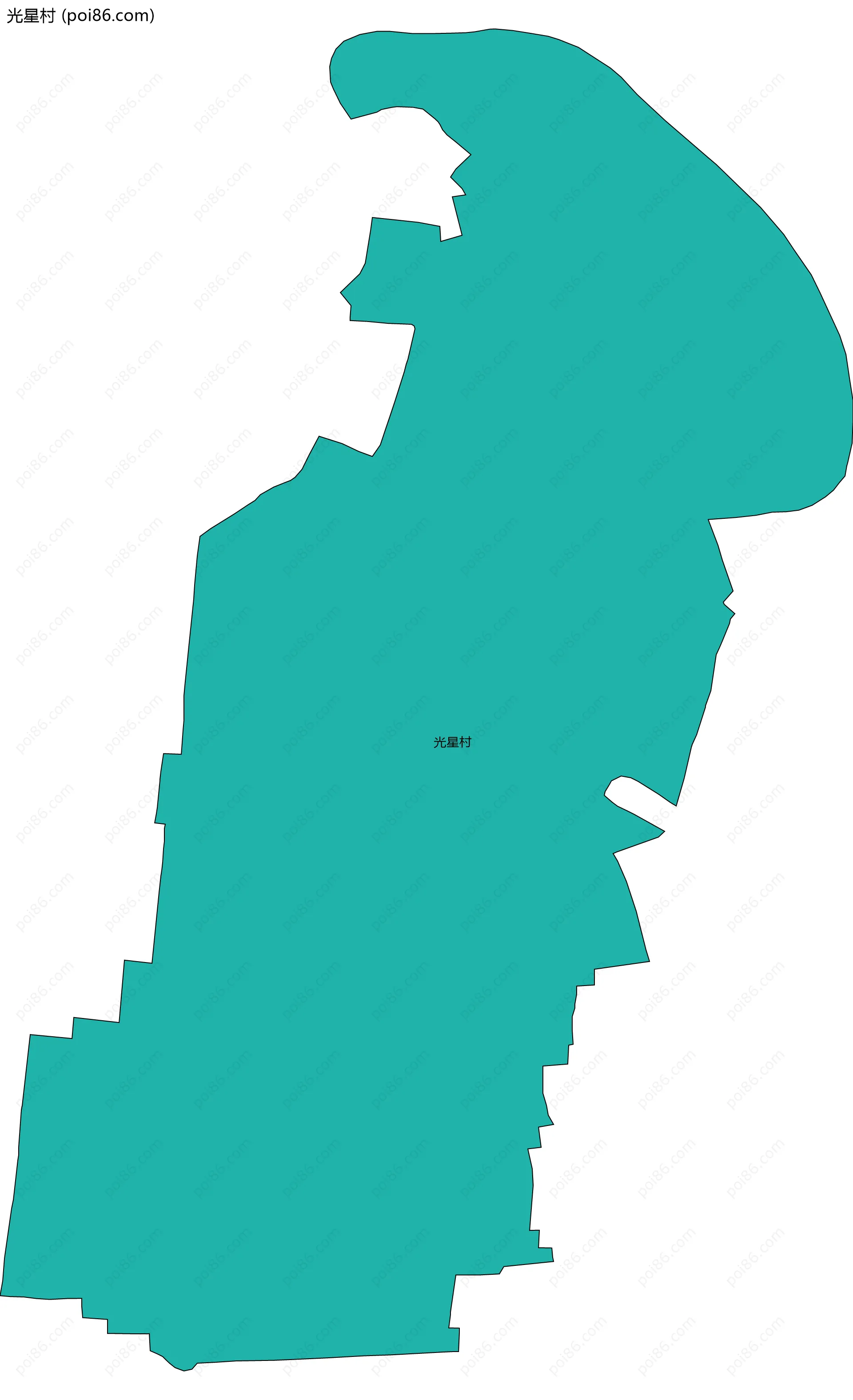 光星村边界地图