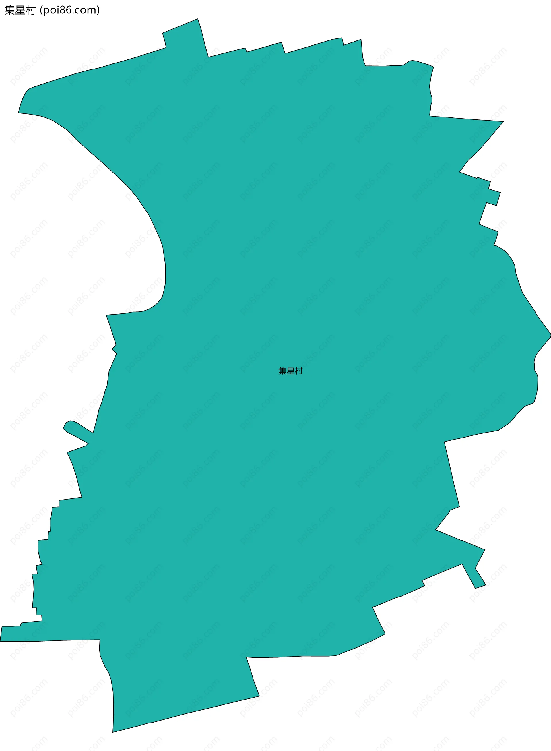 集星村边界地图