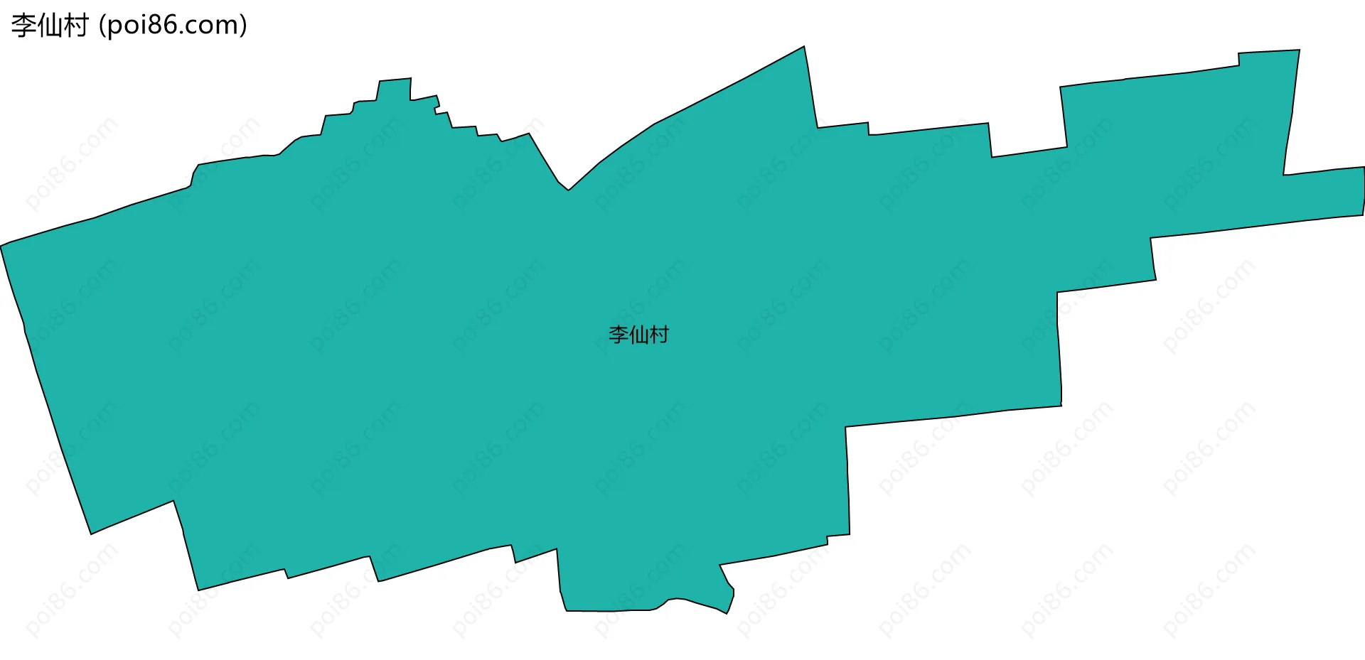 李仙村边界地图