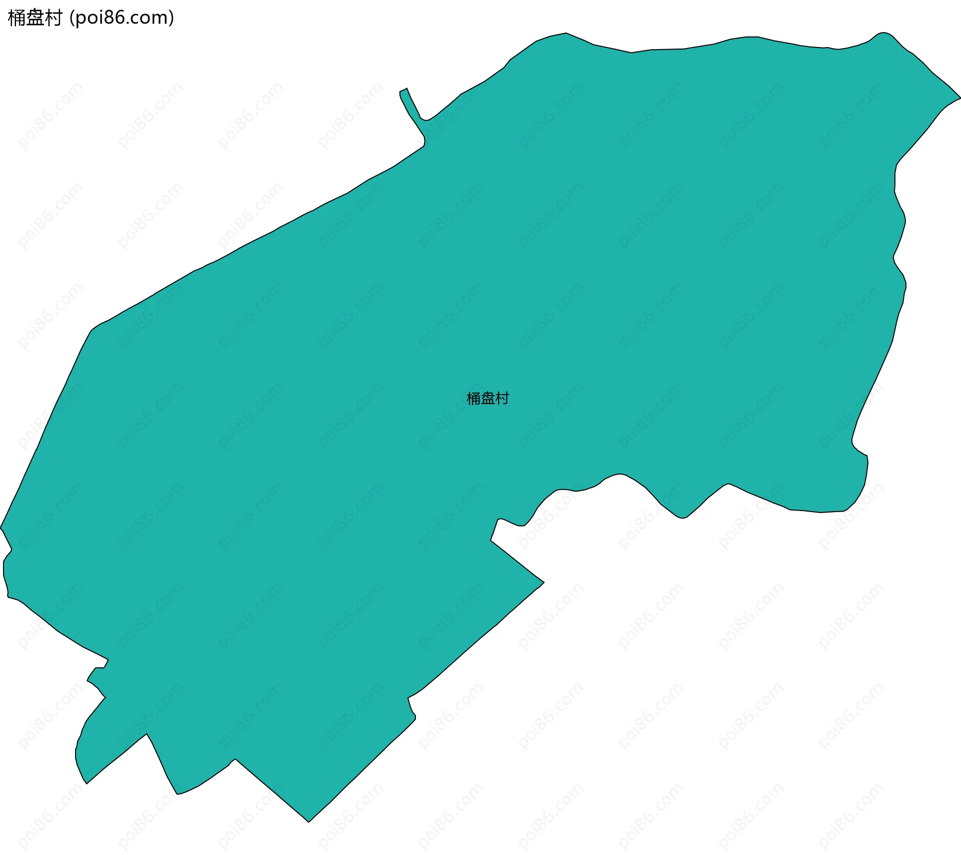 桶盘村边界地图