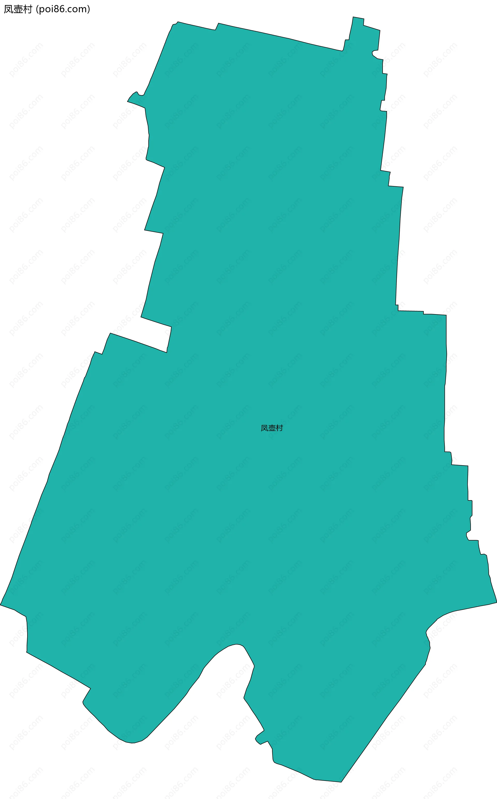 凤壶村边界地图