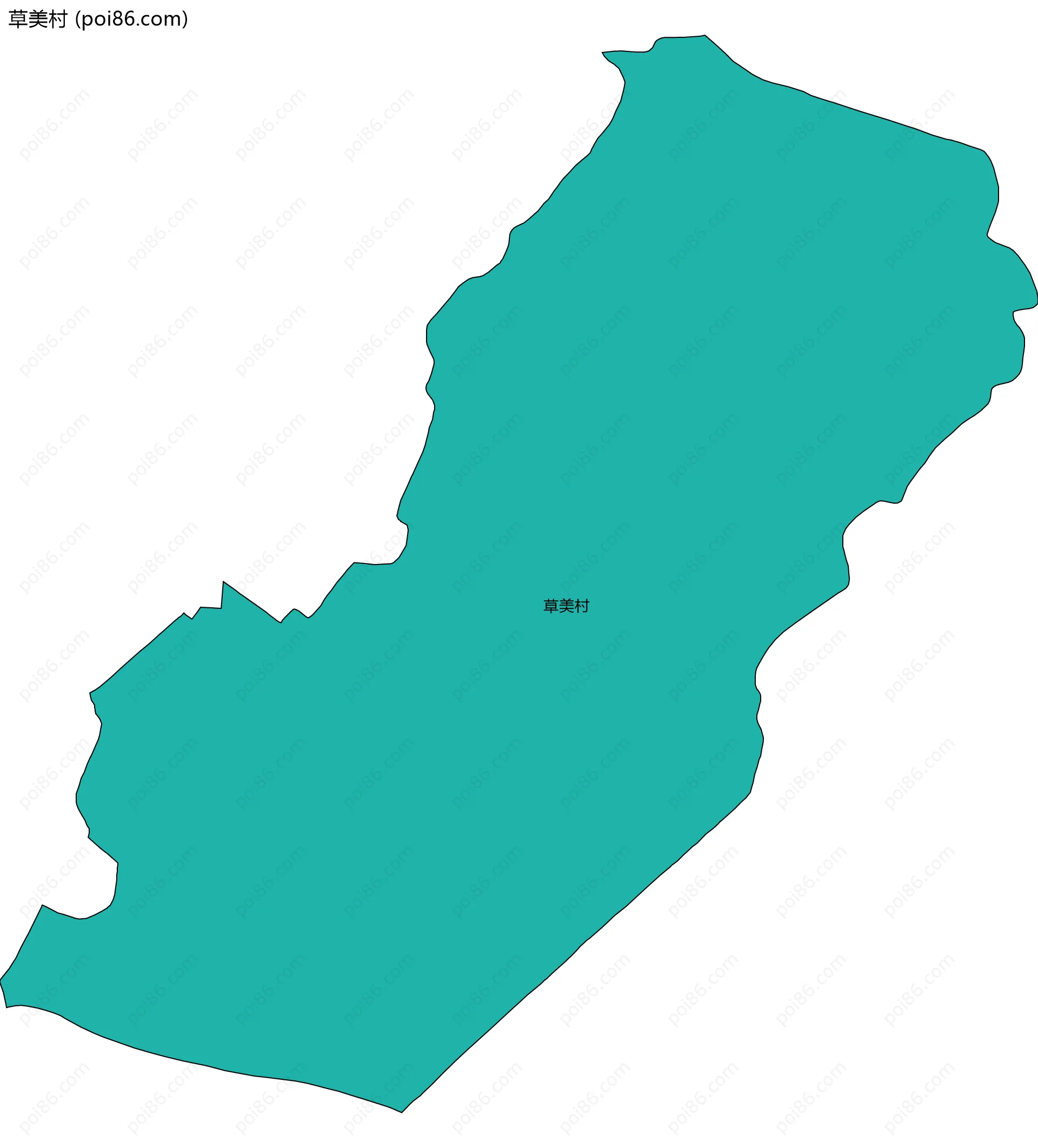 草美村边界地图