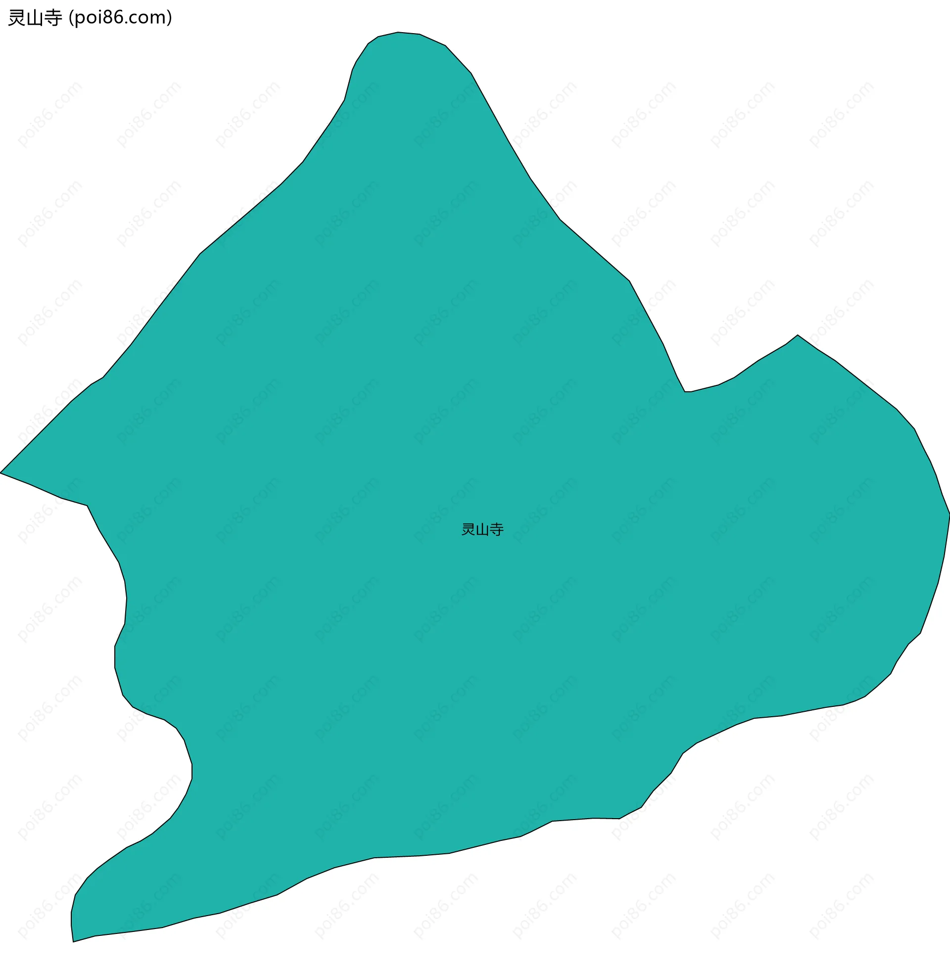 灵山寺边界地图
