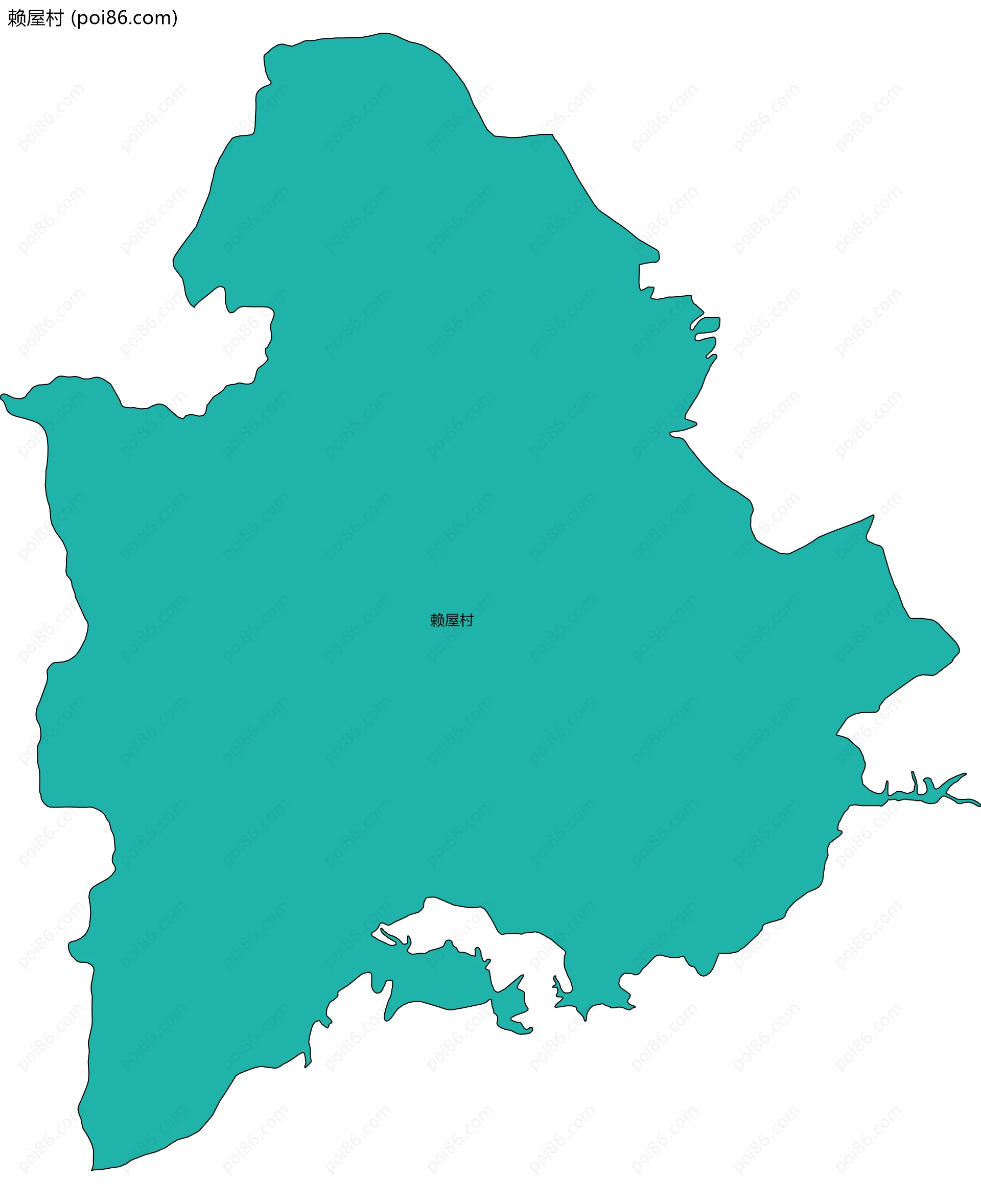 赖屋村边界地图