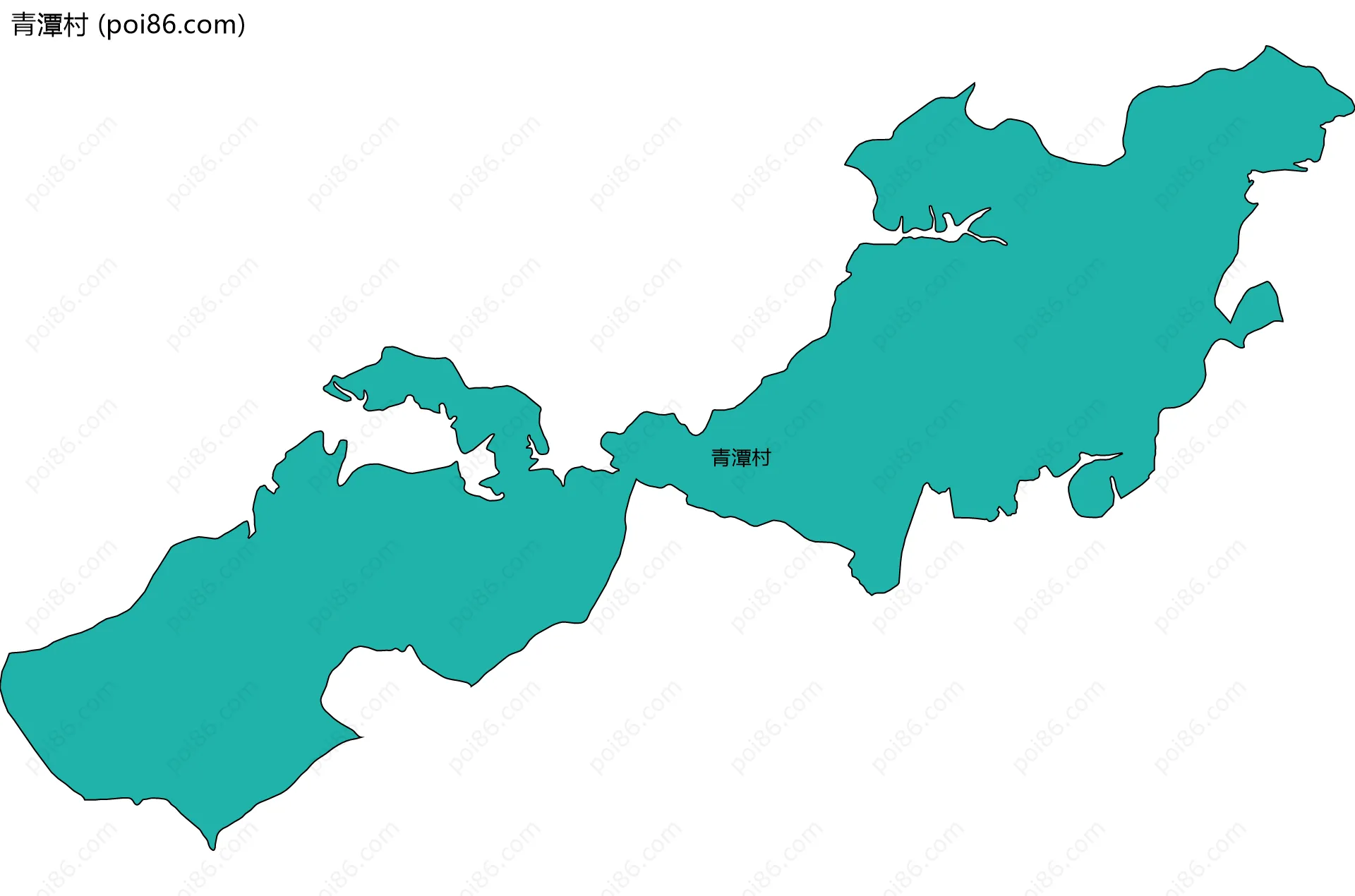 青潭村边界地图