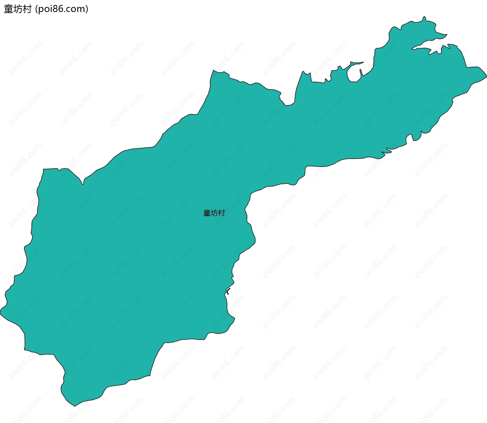 童坊村边界地图