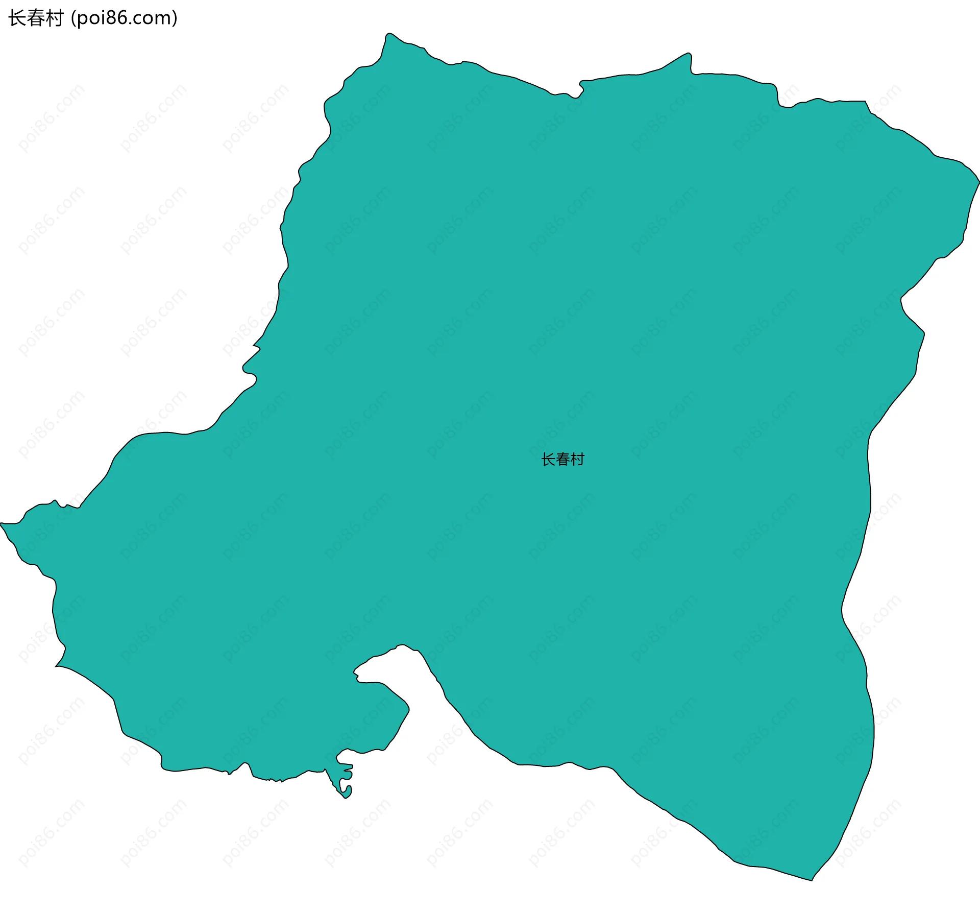 长春村边界地图