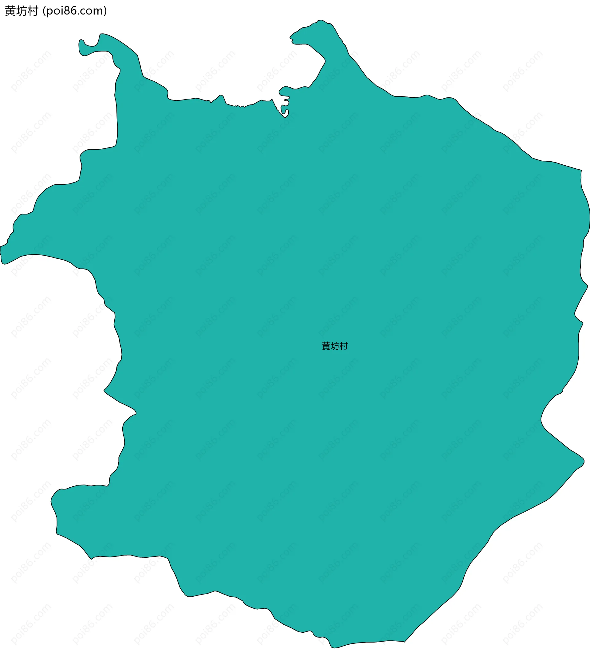 黄坊村边界地图