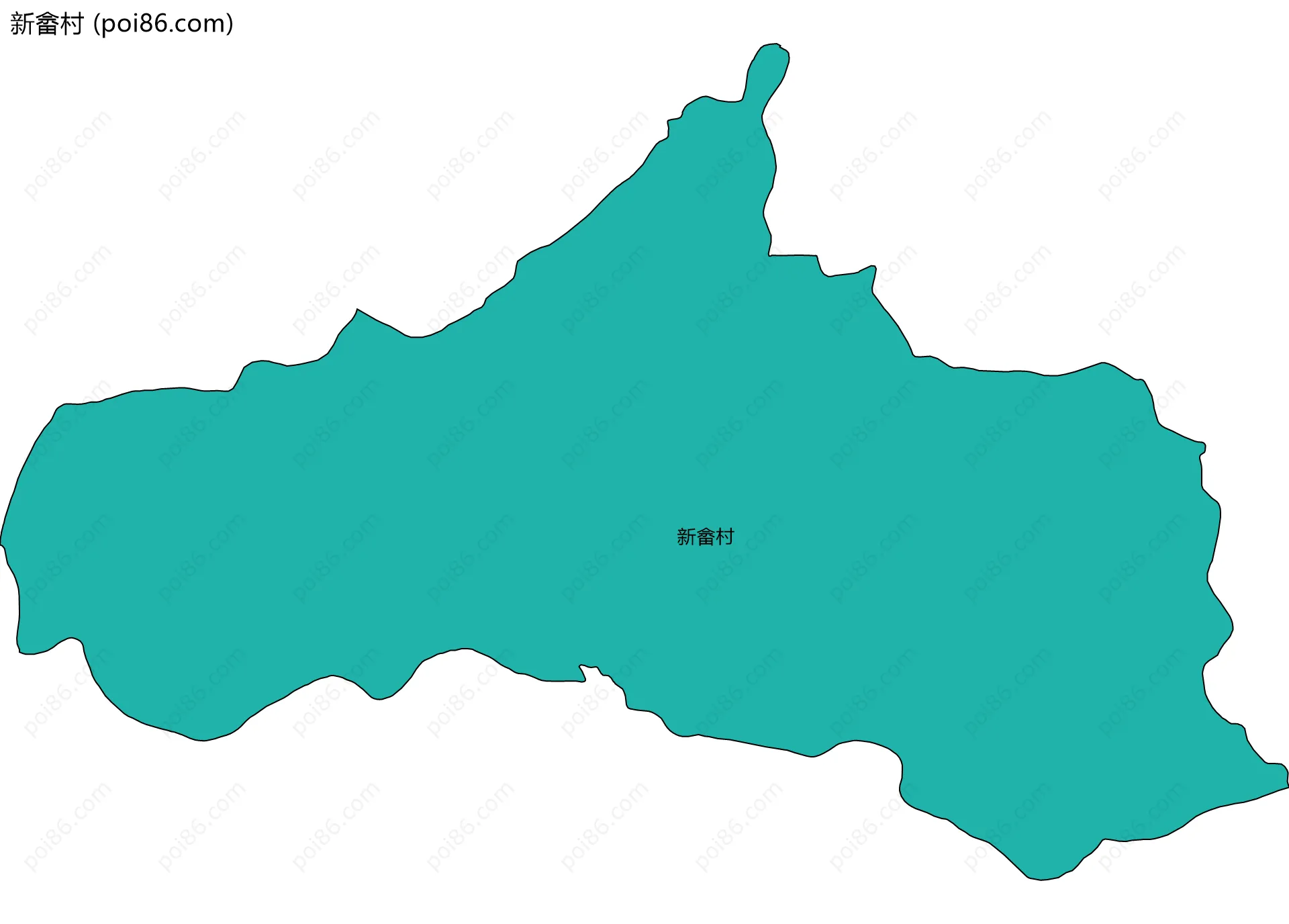新畲村边界地图