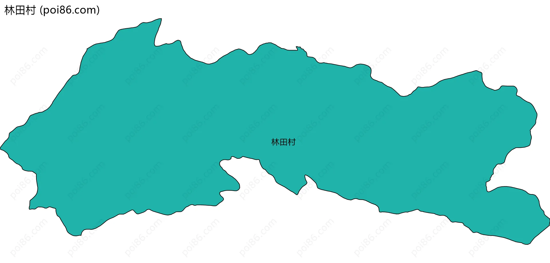 林田村边界地图
