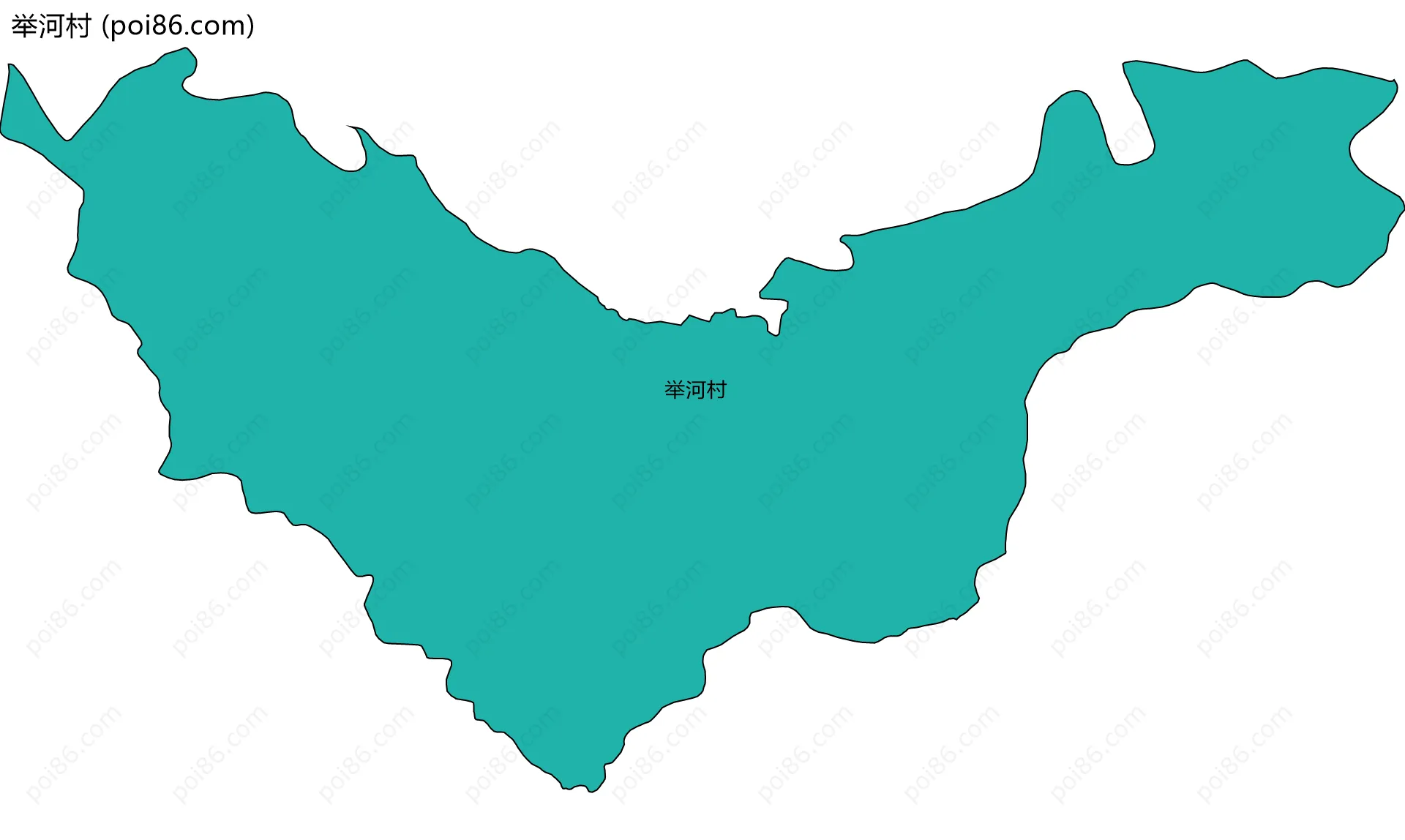 举河村边界地图