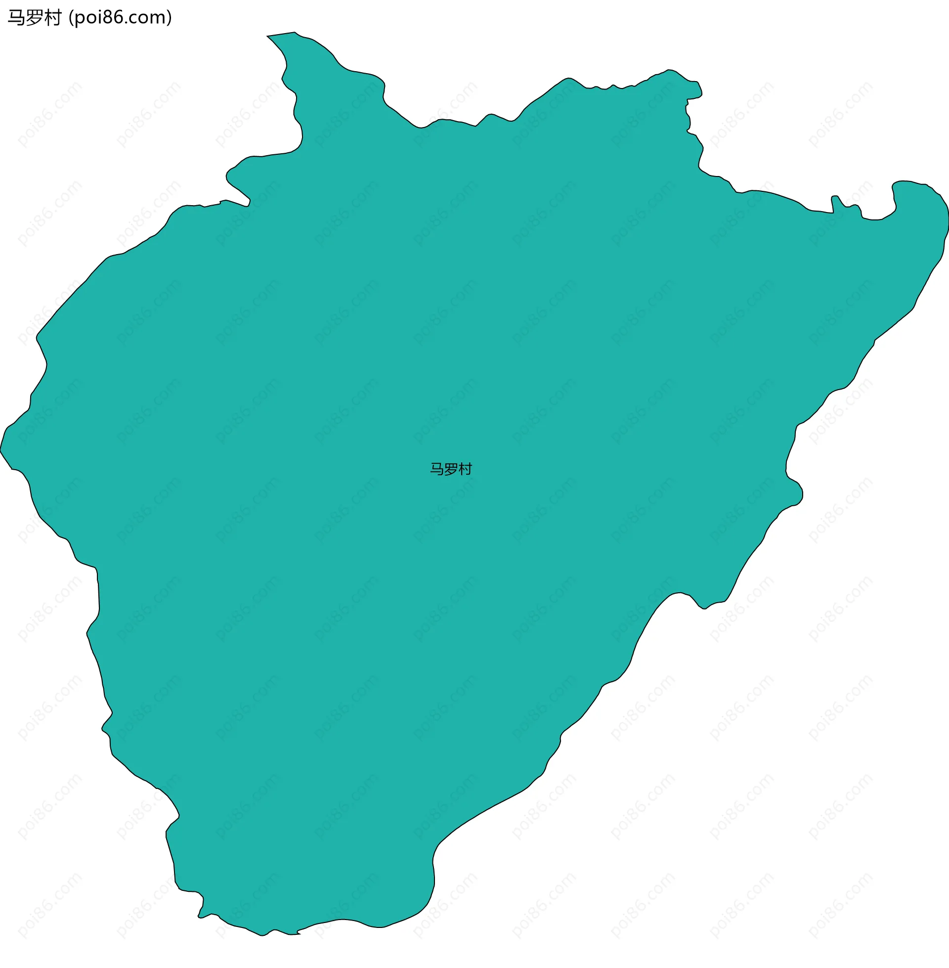 马罗村边界地图