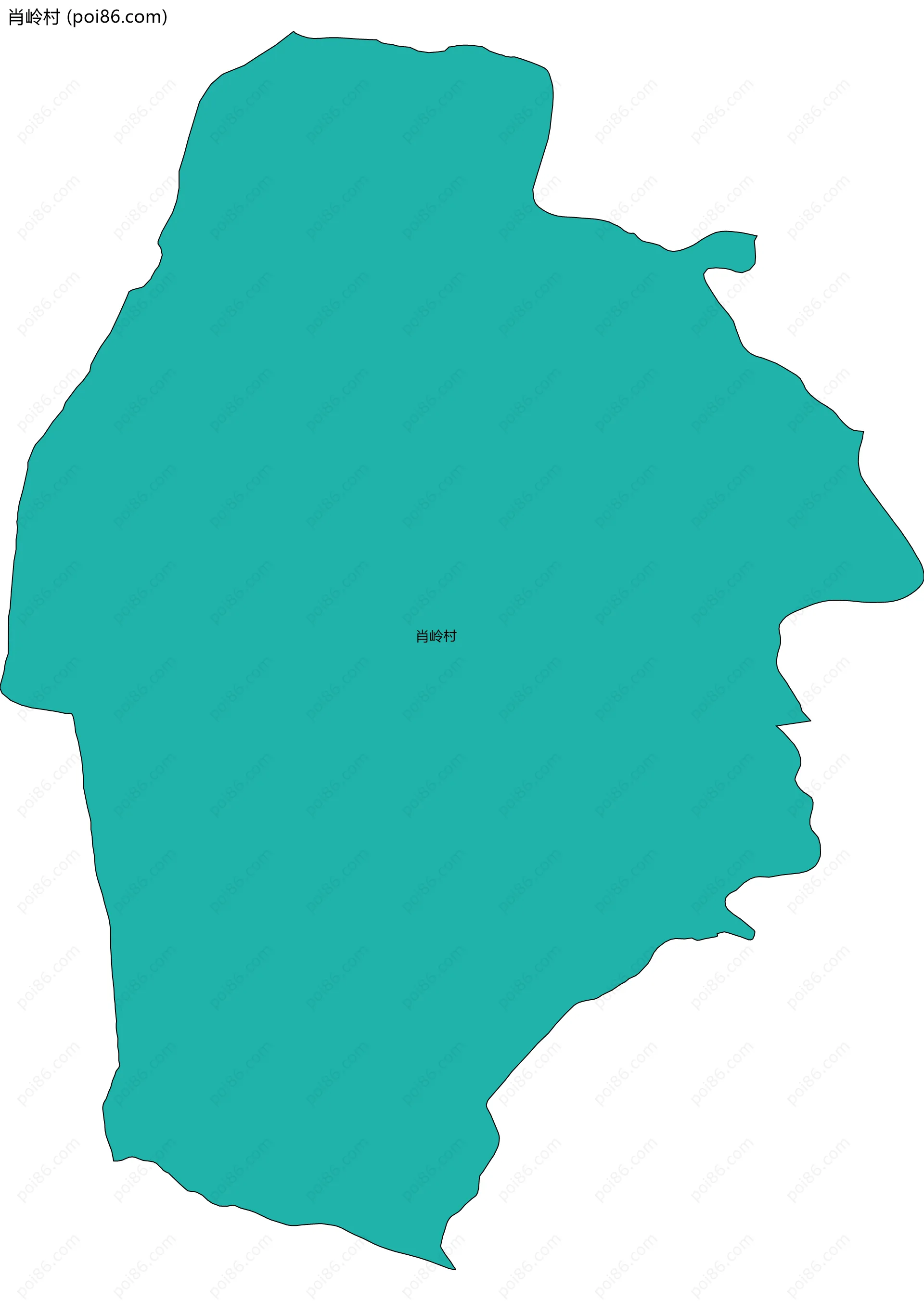 肖岭村边界地图