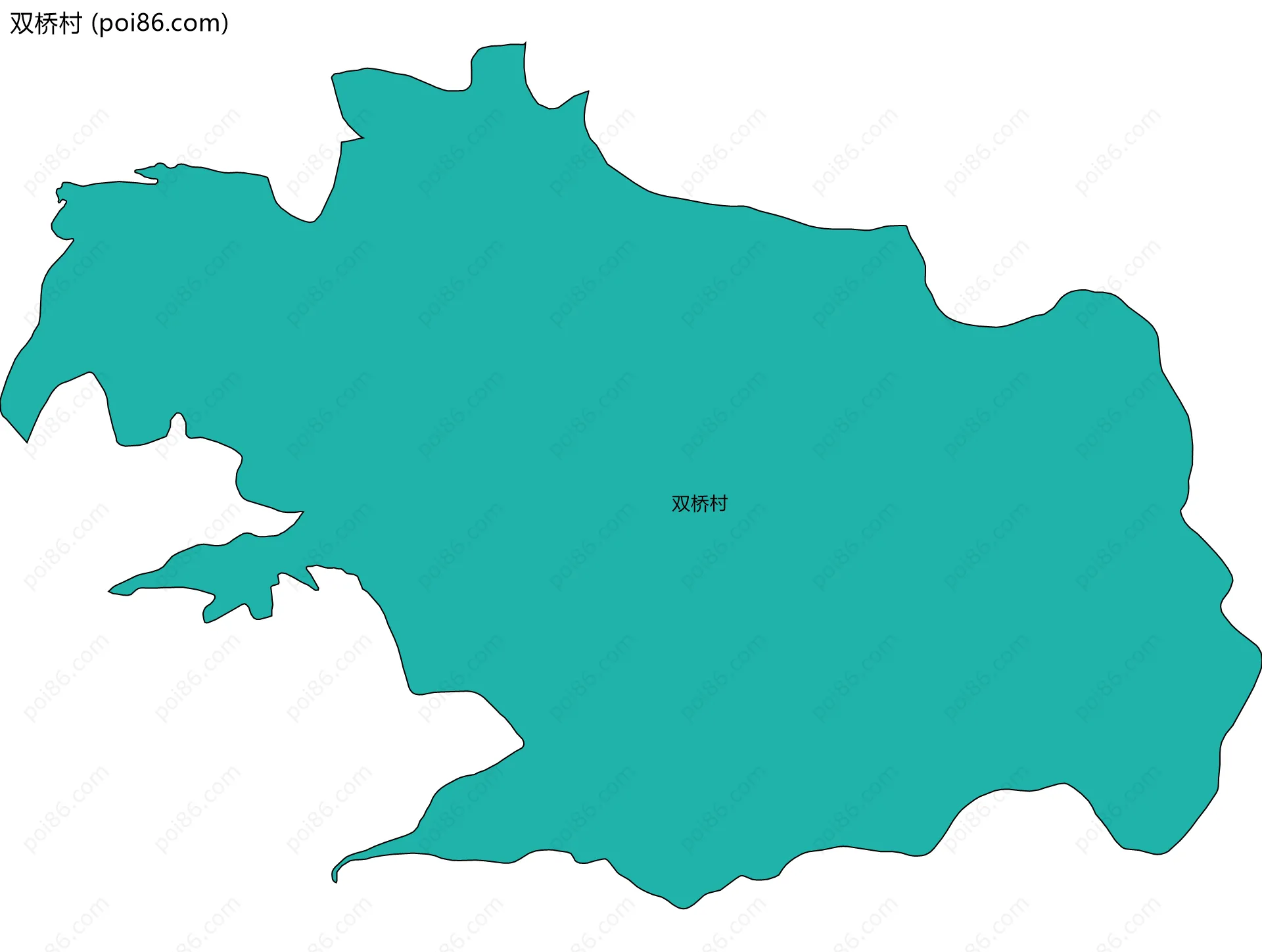 双桥村边界地图