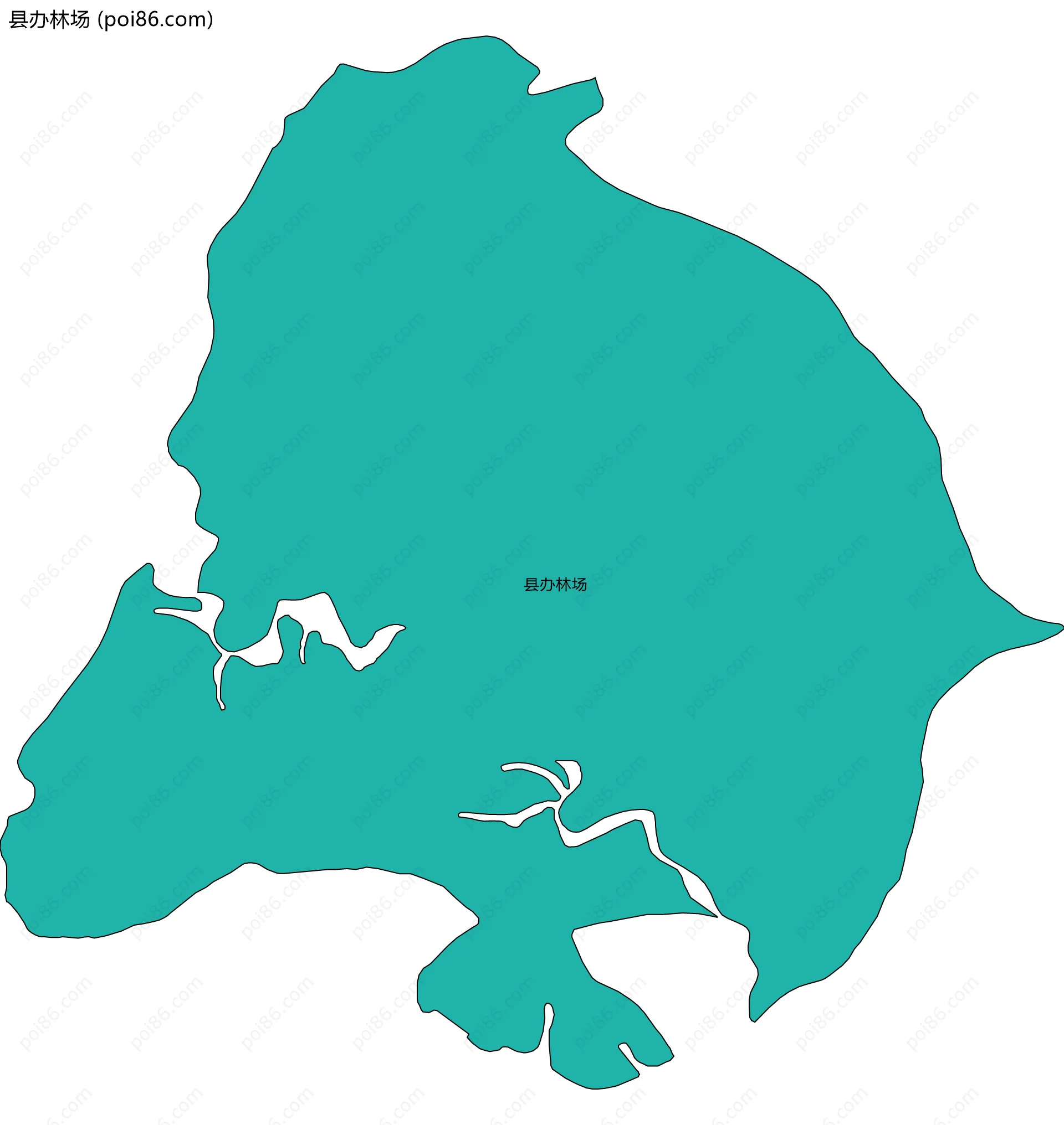 县办林场边界地图