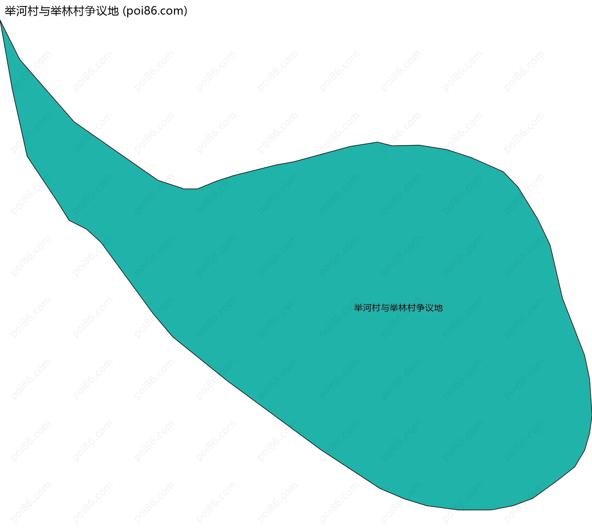 举河村与举林村争议地边界地图