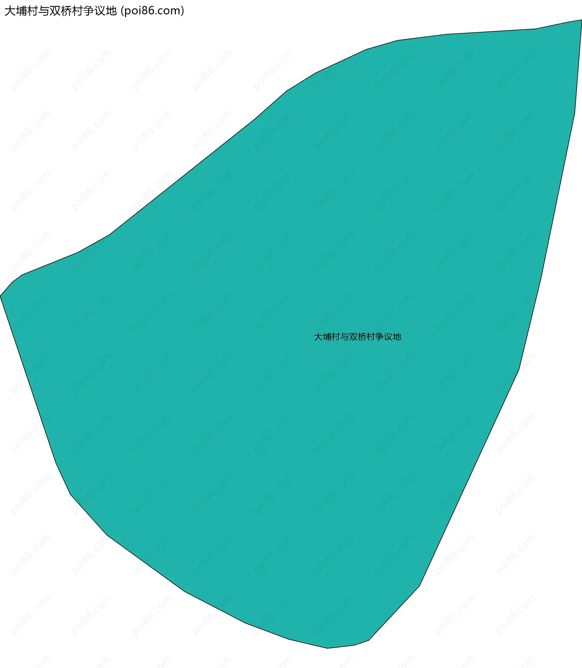 大埔村与双桥村争议地边界地图
