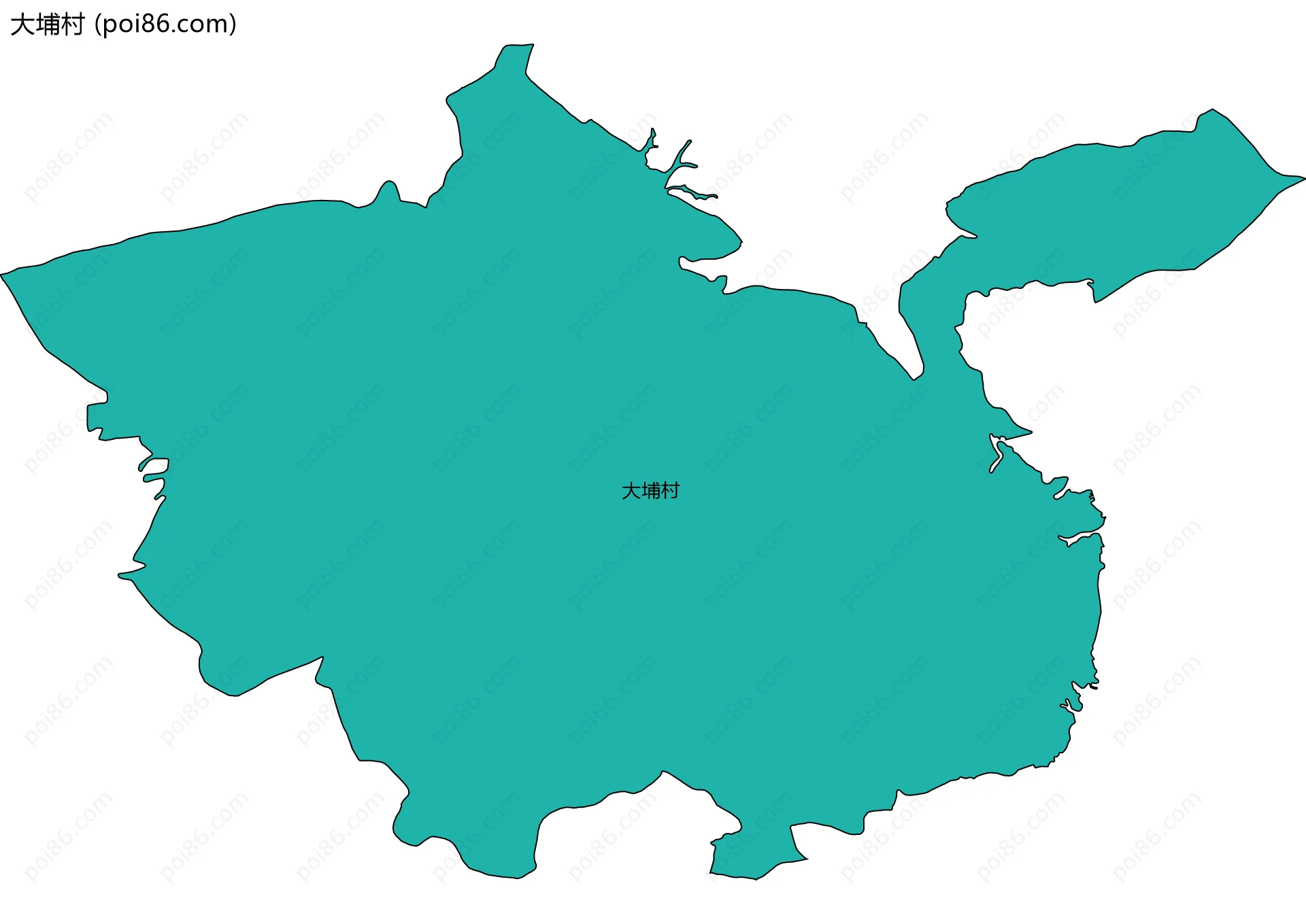 大埔村边界地图