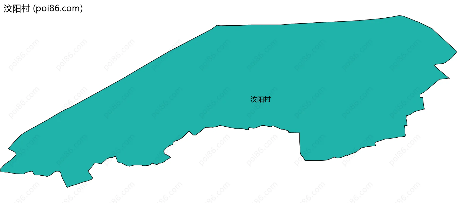 汶阳村边界地图