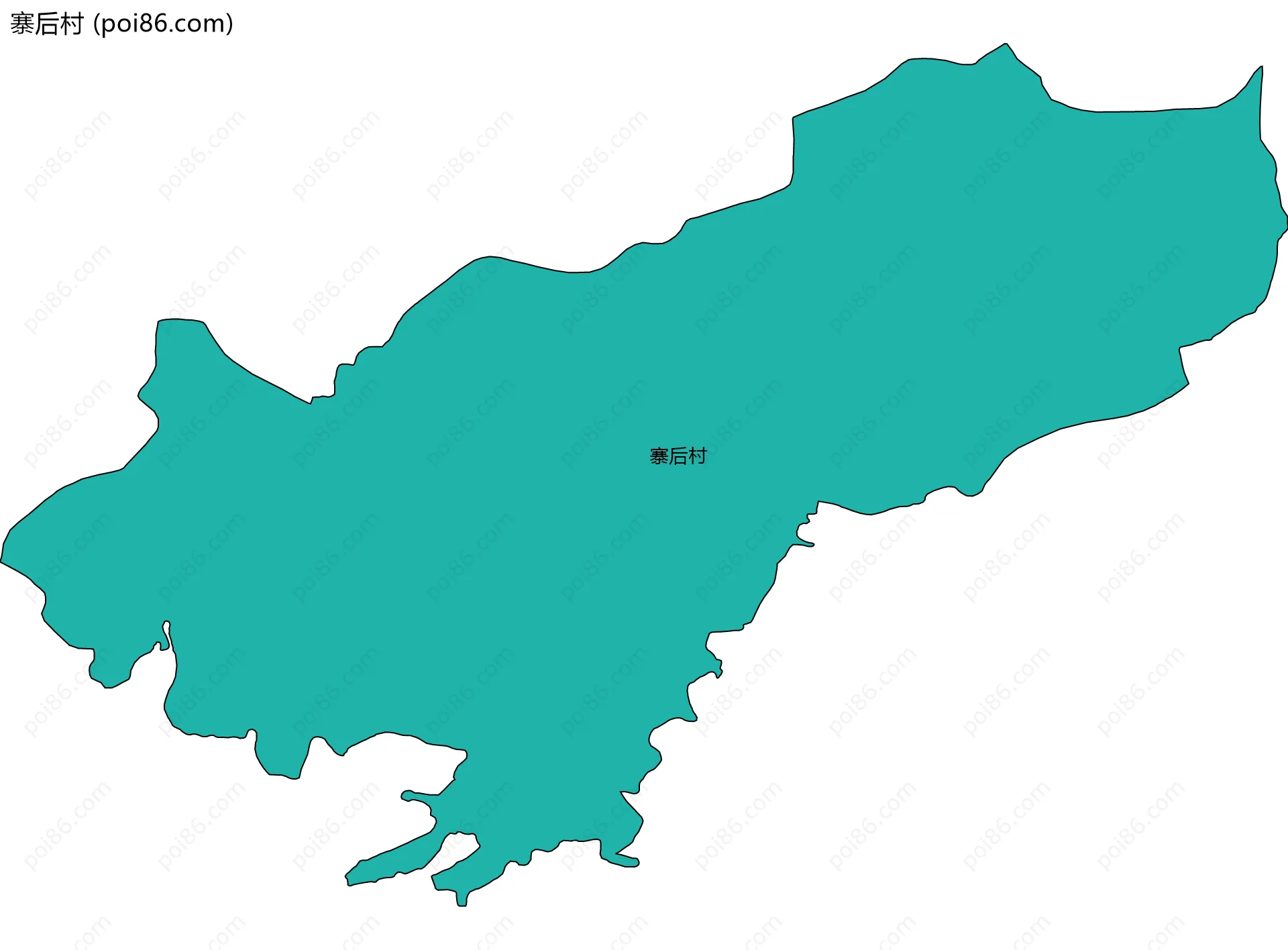 寨后村边界地图