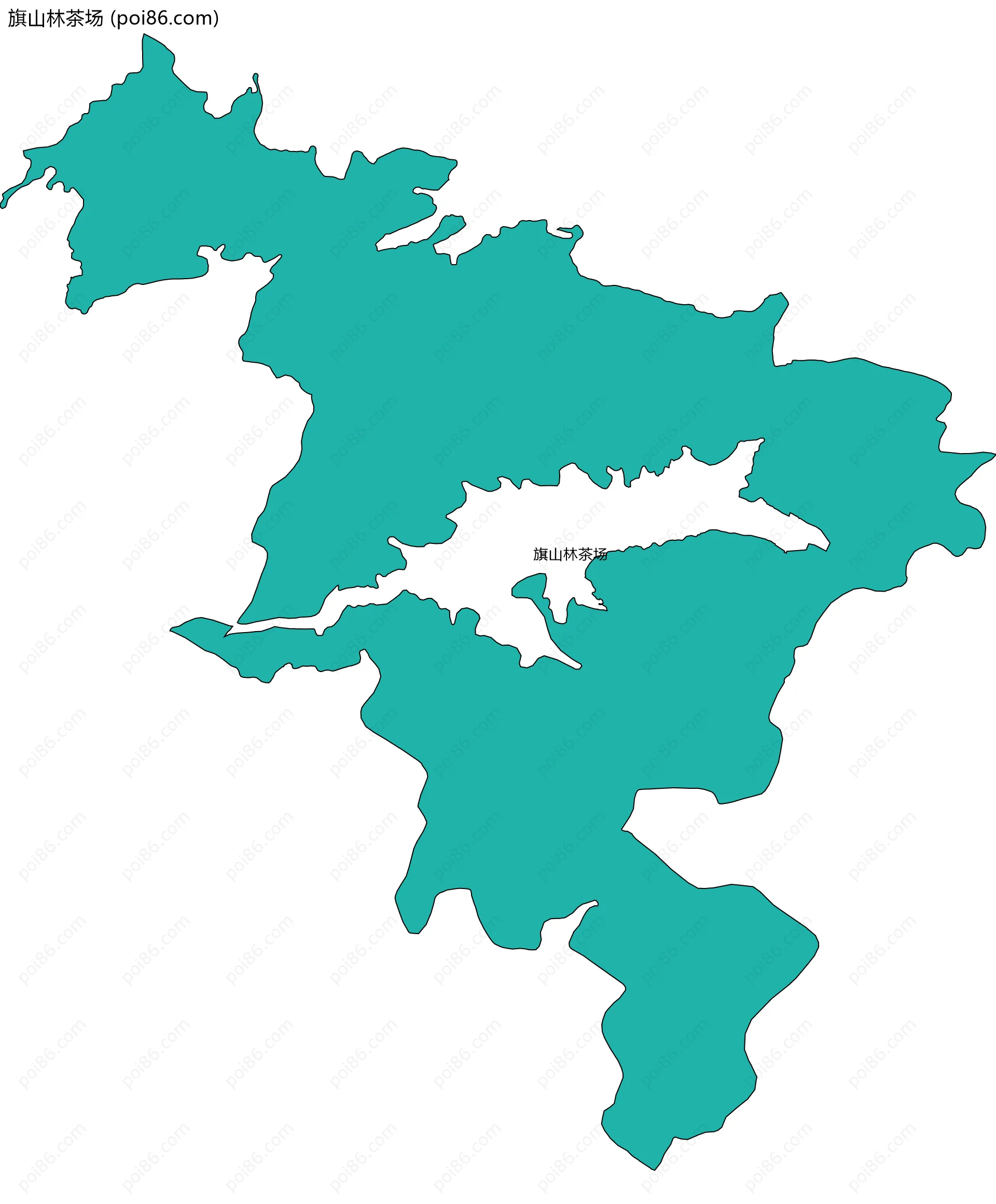 旗山林茶场边界地图