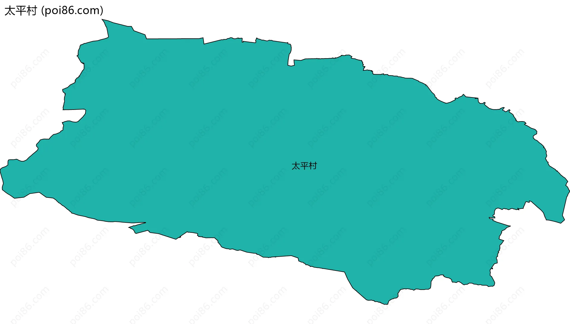 太平村边界地图
