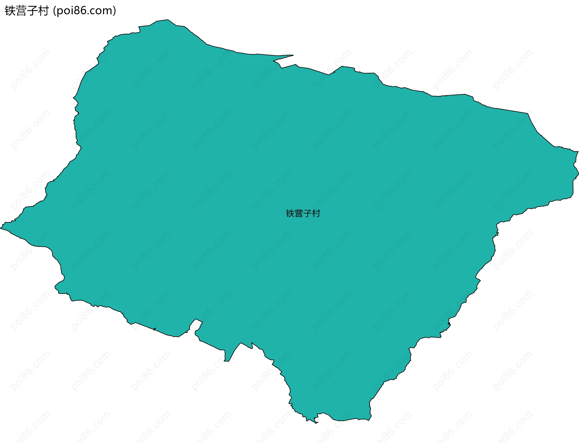 铁营子村边界地图