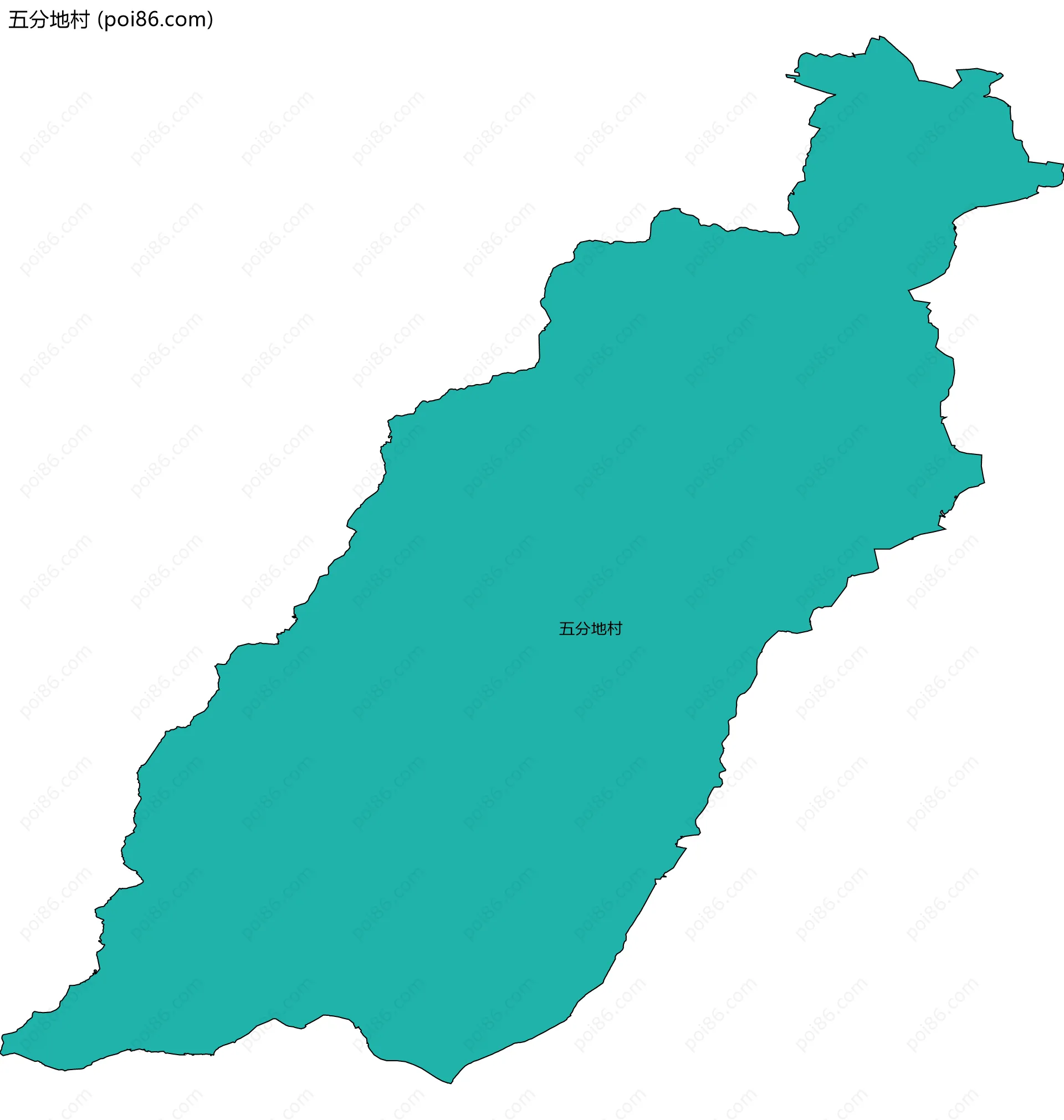 五分地村边界地图
