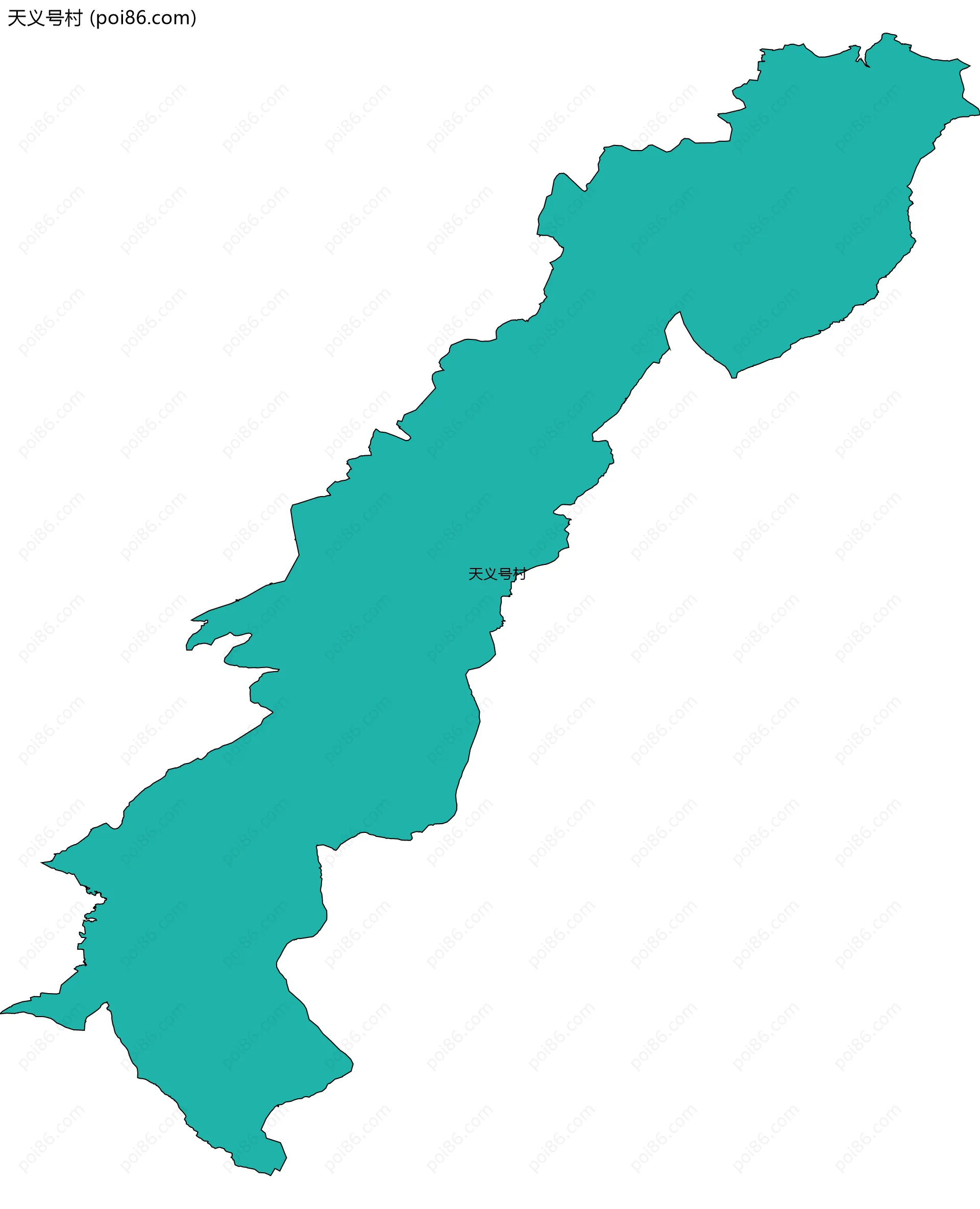 天义号村边界地图